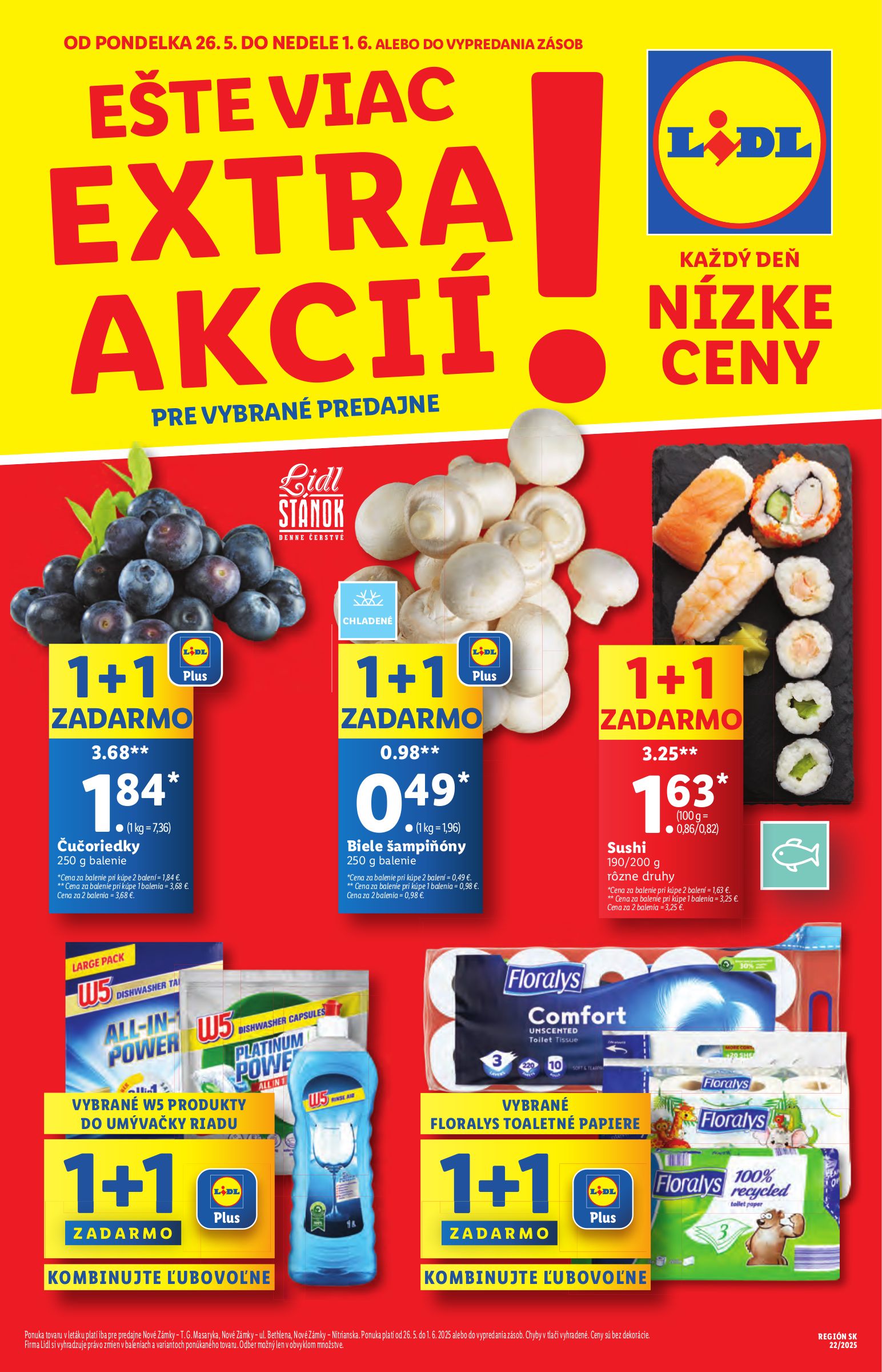 lidl - Lidl - Špeciálne akcie - vybrané predajne leták platný od 26.05. - 01.06.