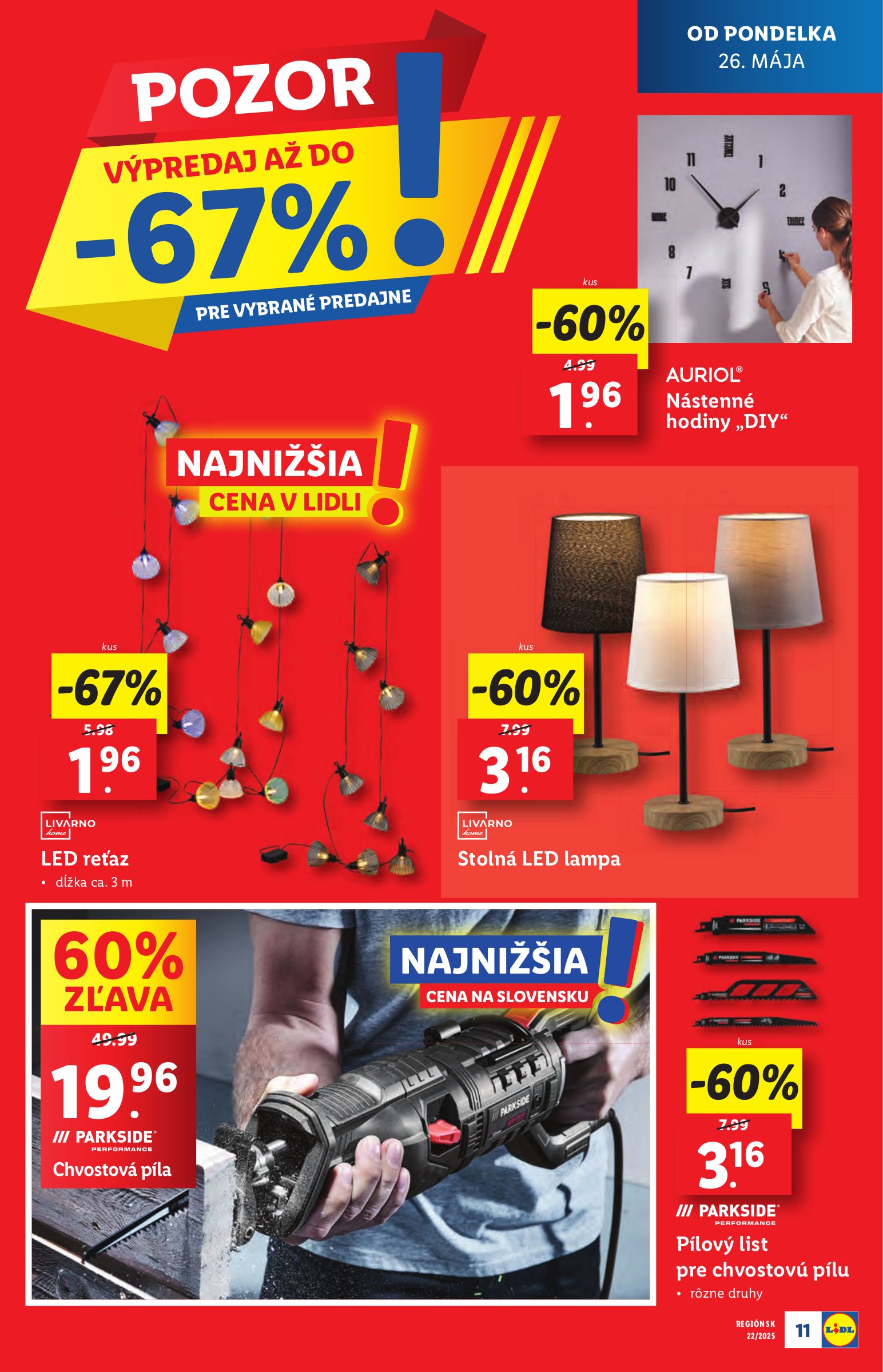 lidl - Lidl - Špeciálne akcie - vybrané predajne leták platný od 26.05. - 01.06. - page: 11