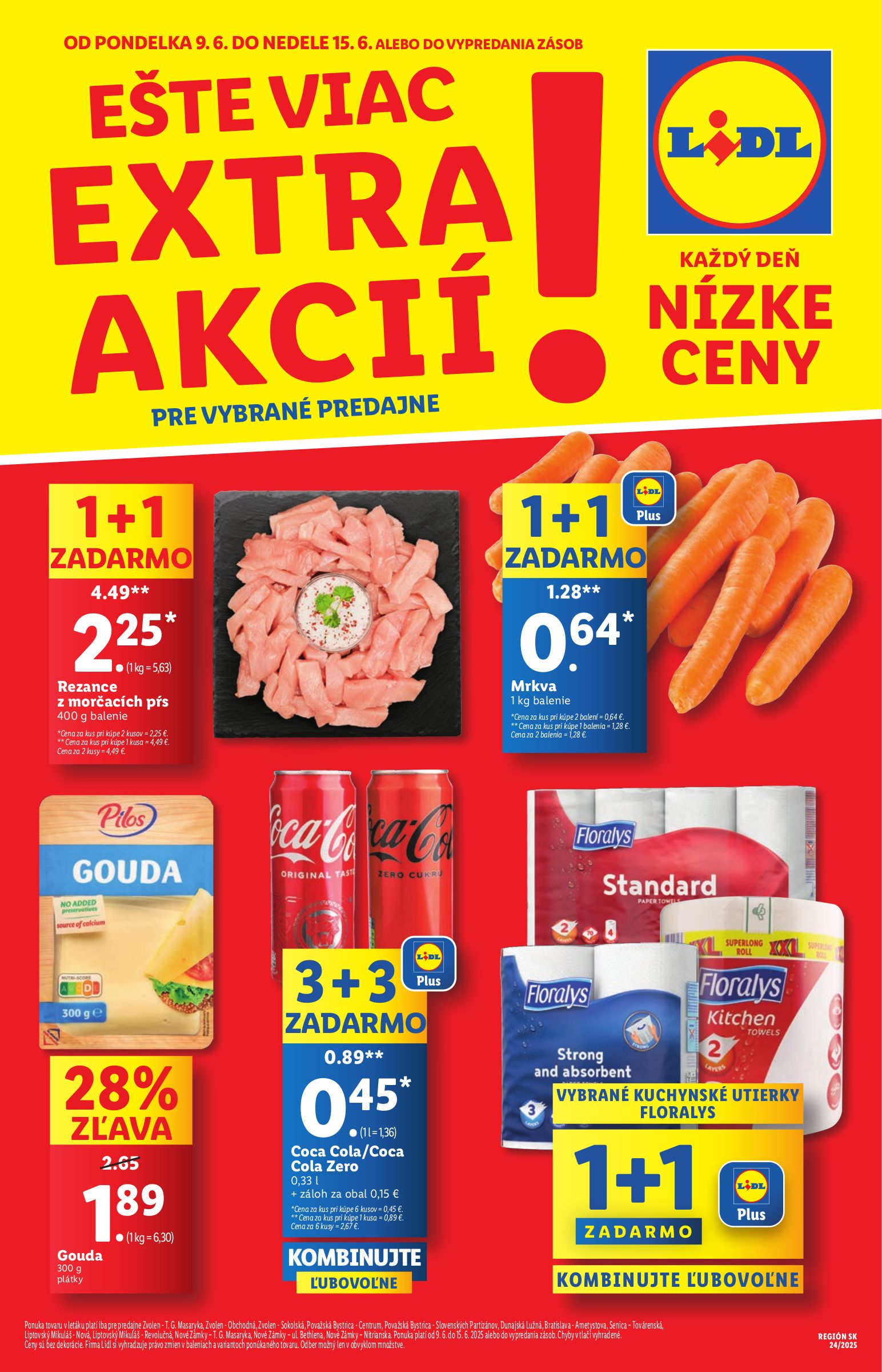 lidl - Leták Lidl - Extra akcie pre vybrané predajne platný od 09.06. do 15.06.