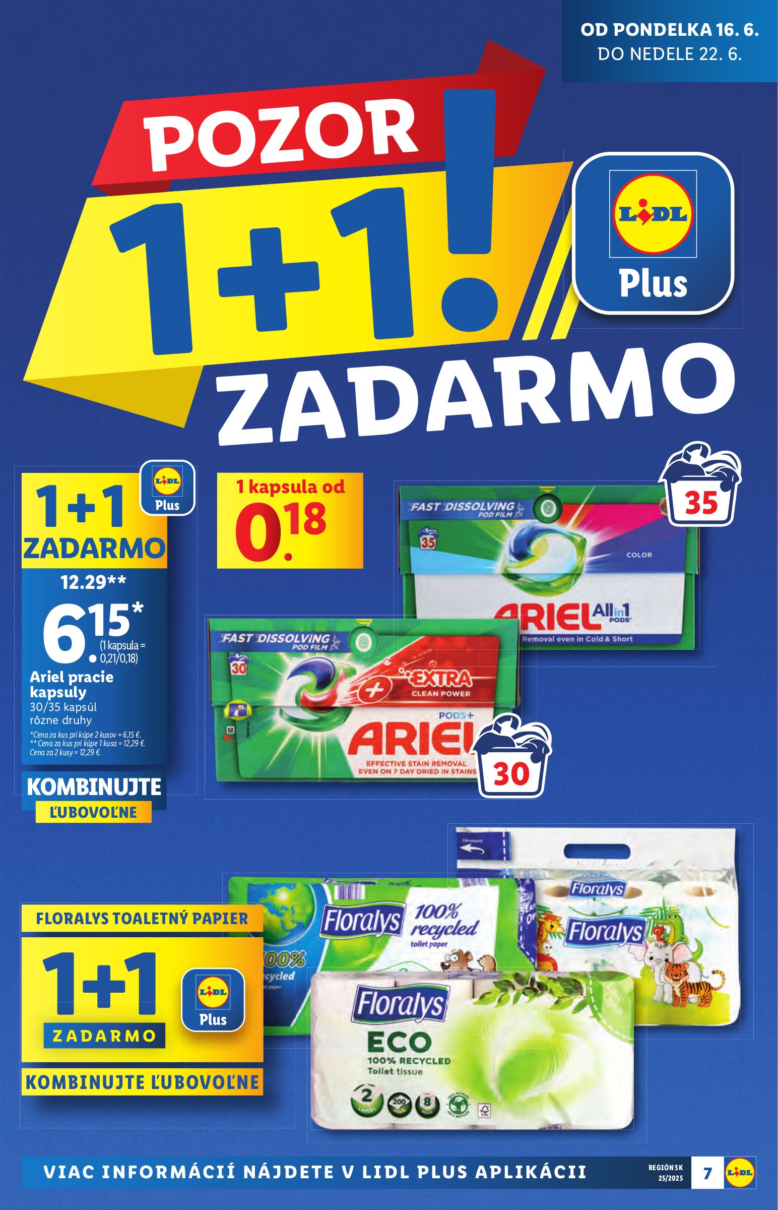 lidl - Leták Lidl - Špeciálne akcie - vybrané predajne platný od 16.06. do 22.06. - page: 7