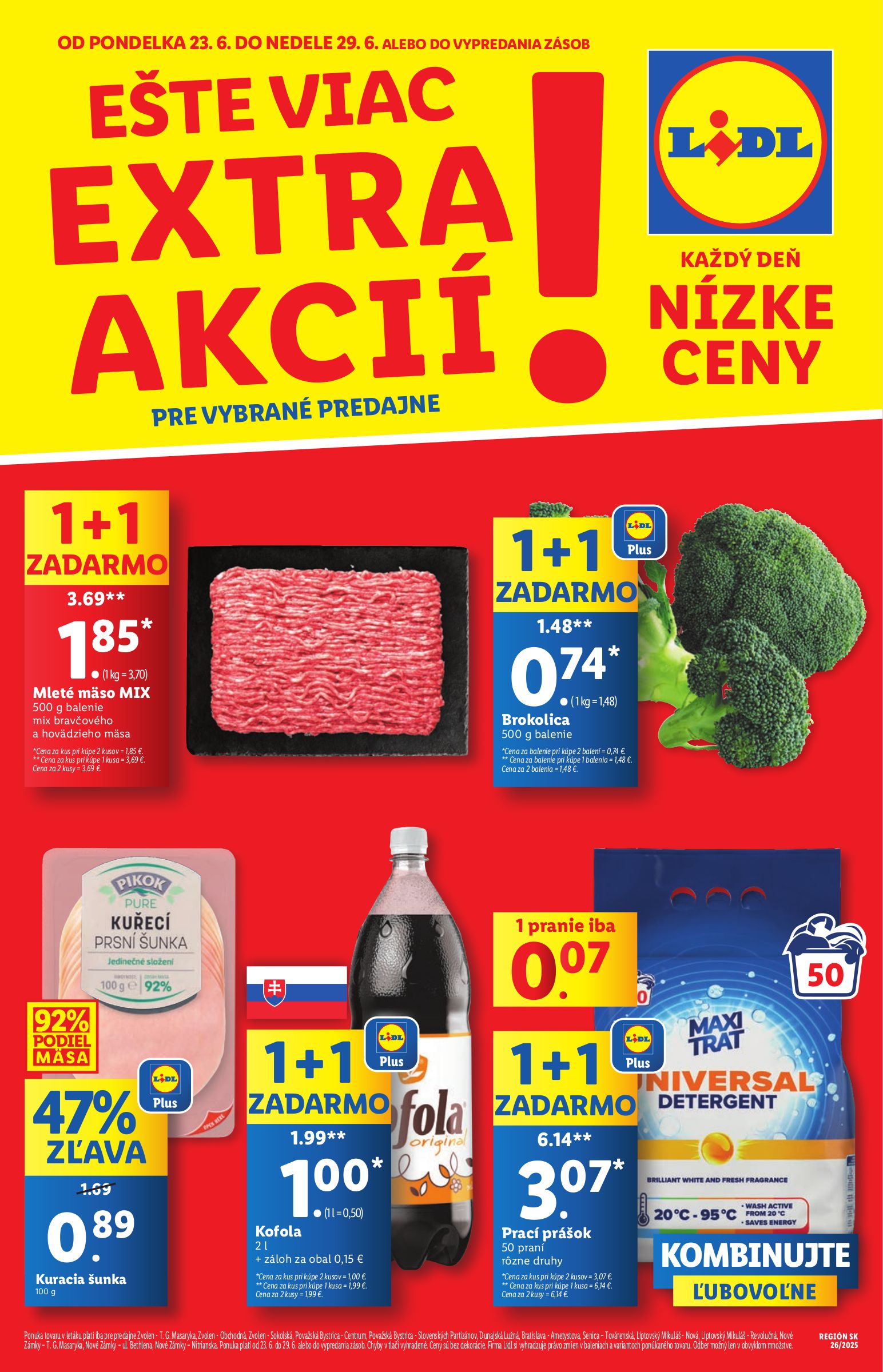 lidl - Leták Lidl - Extra akcie pre vybrané predajne platný od 23.06. do 29.06. - page: 1