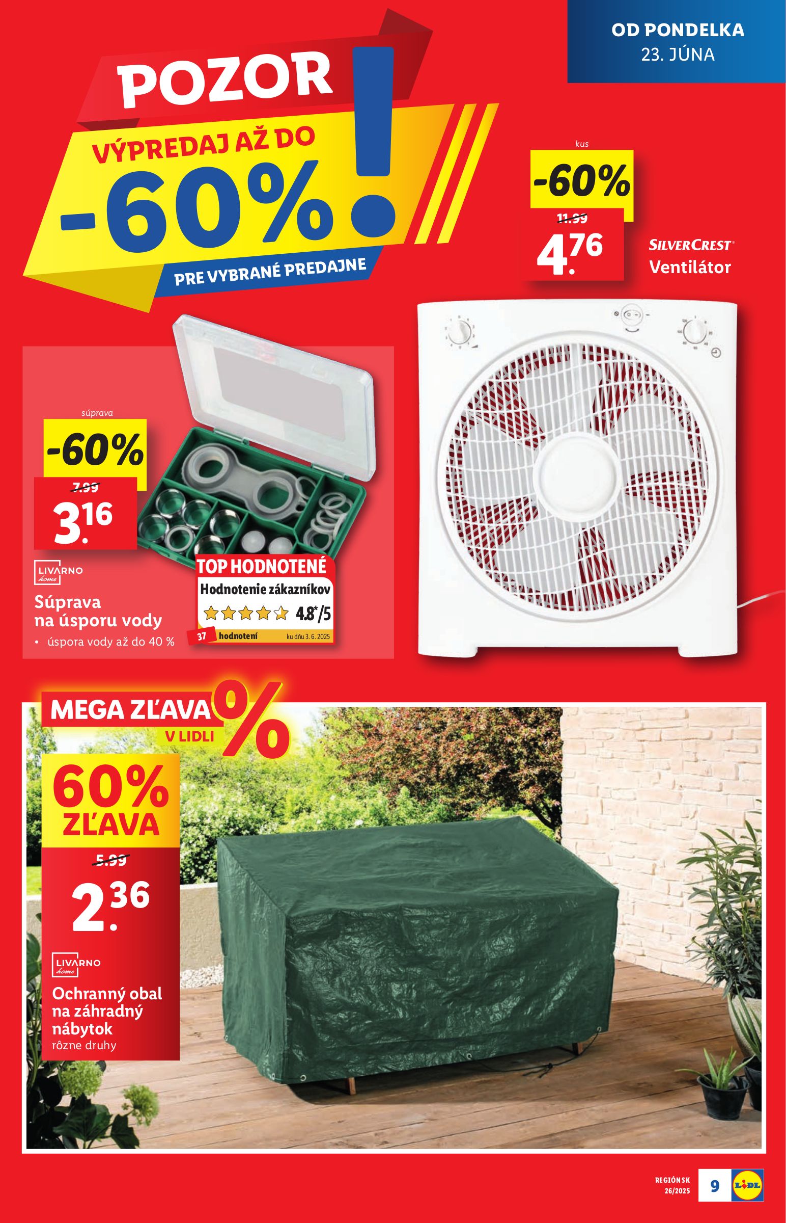 lidl - Leták Lidl - Extra akcie pre vybrané predajne platný od 23.06. do 29.06. - page: 9