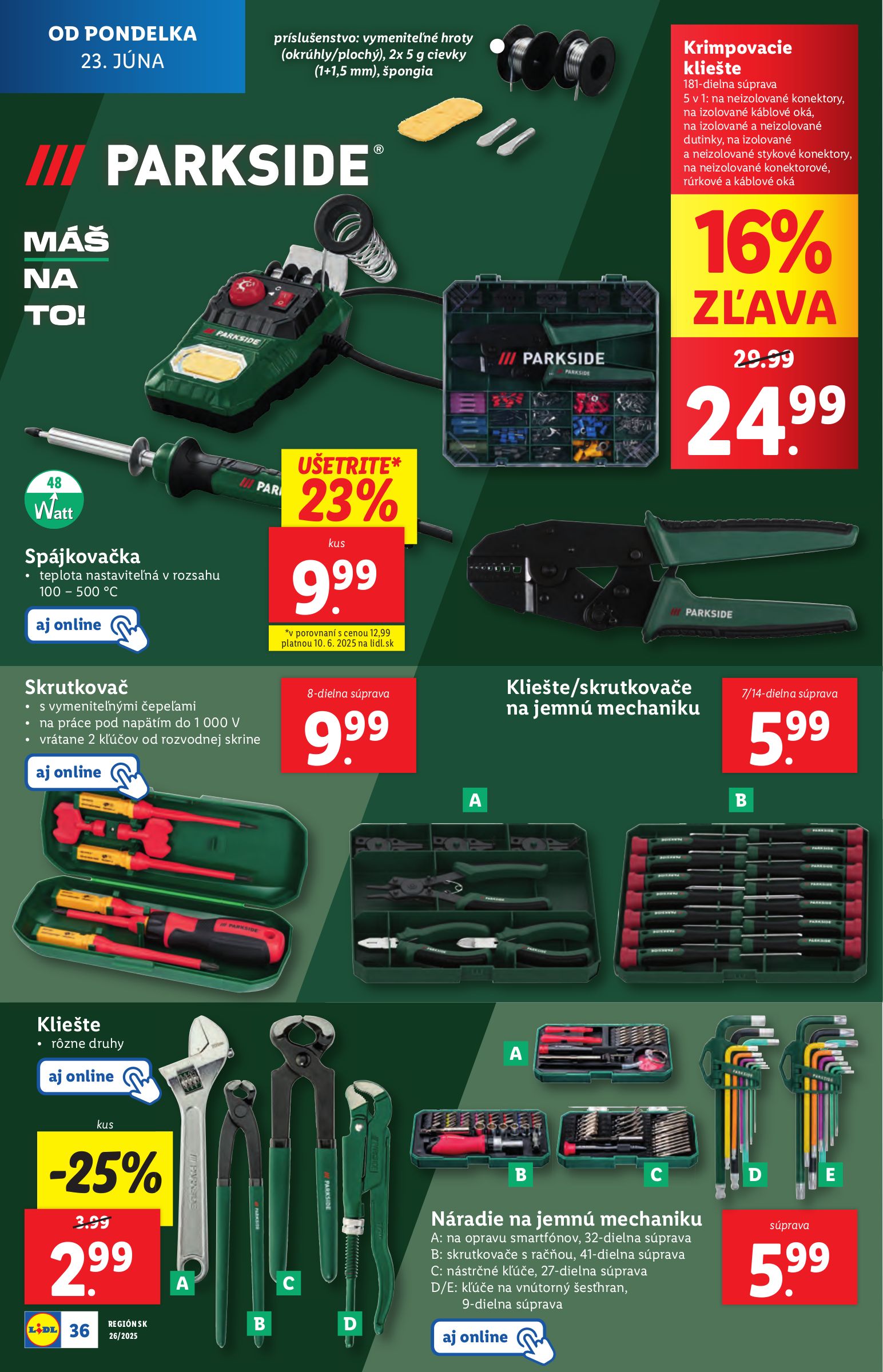 lidl - Leták Lidl platný od 23.06. do 29.06. - page: 46 lidl - Leták Lidl platný od 23.06. do 29.06. - page: 46