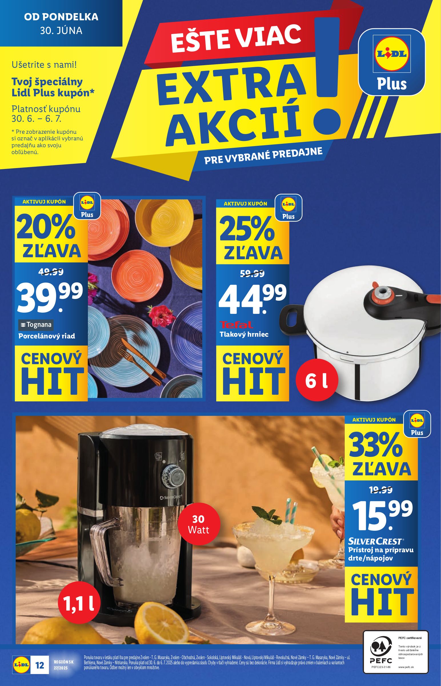 lidl - Leták Lidl - Extra akcie pre vybrané predajne platný od 30.06. do 06.07. - page: 12
