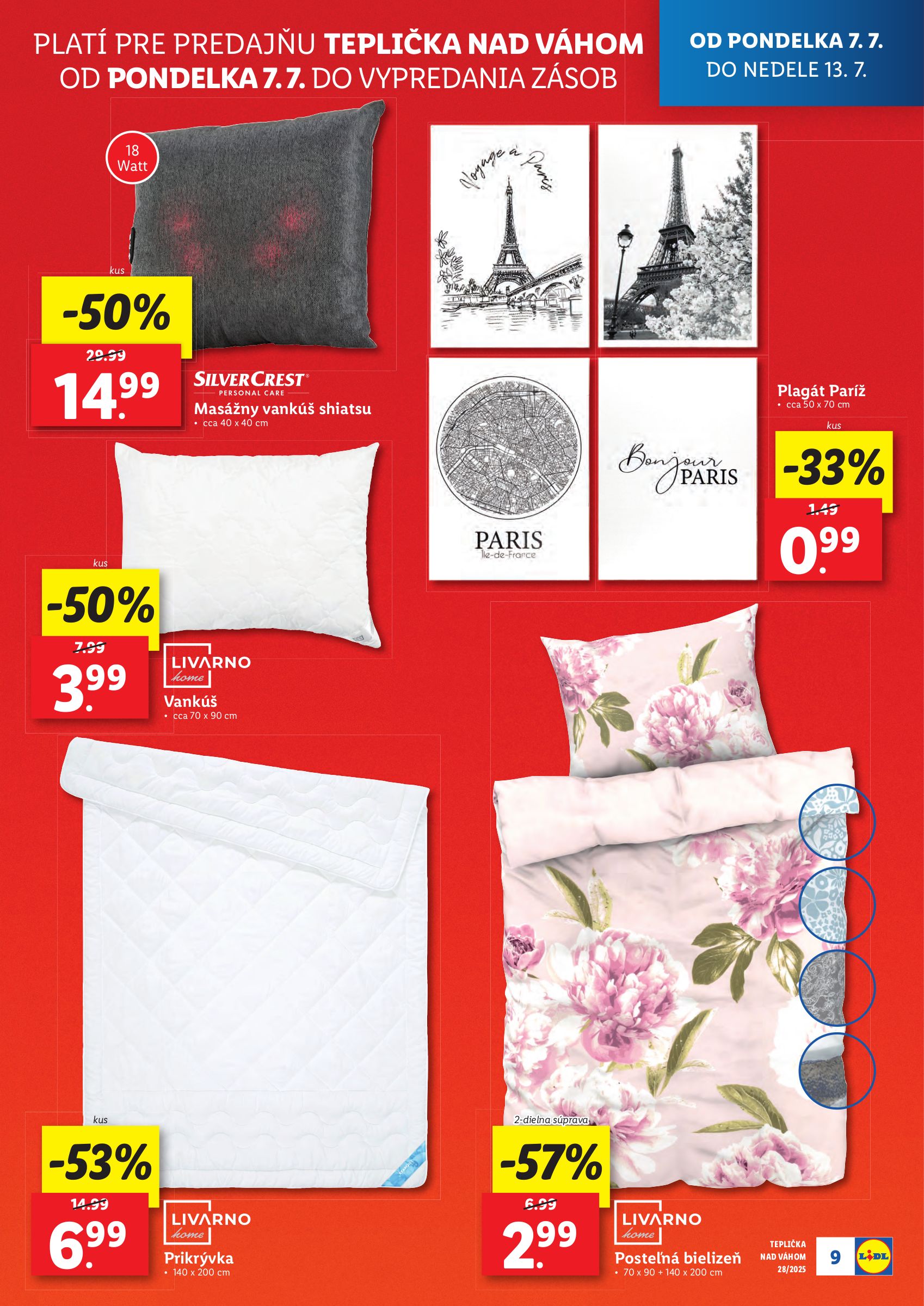 lidl - Leták Lidl - Nová predajňa v Tepličke nad Váhom platný od 07.07. do 13.07. - page: 9