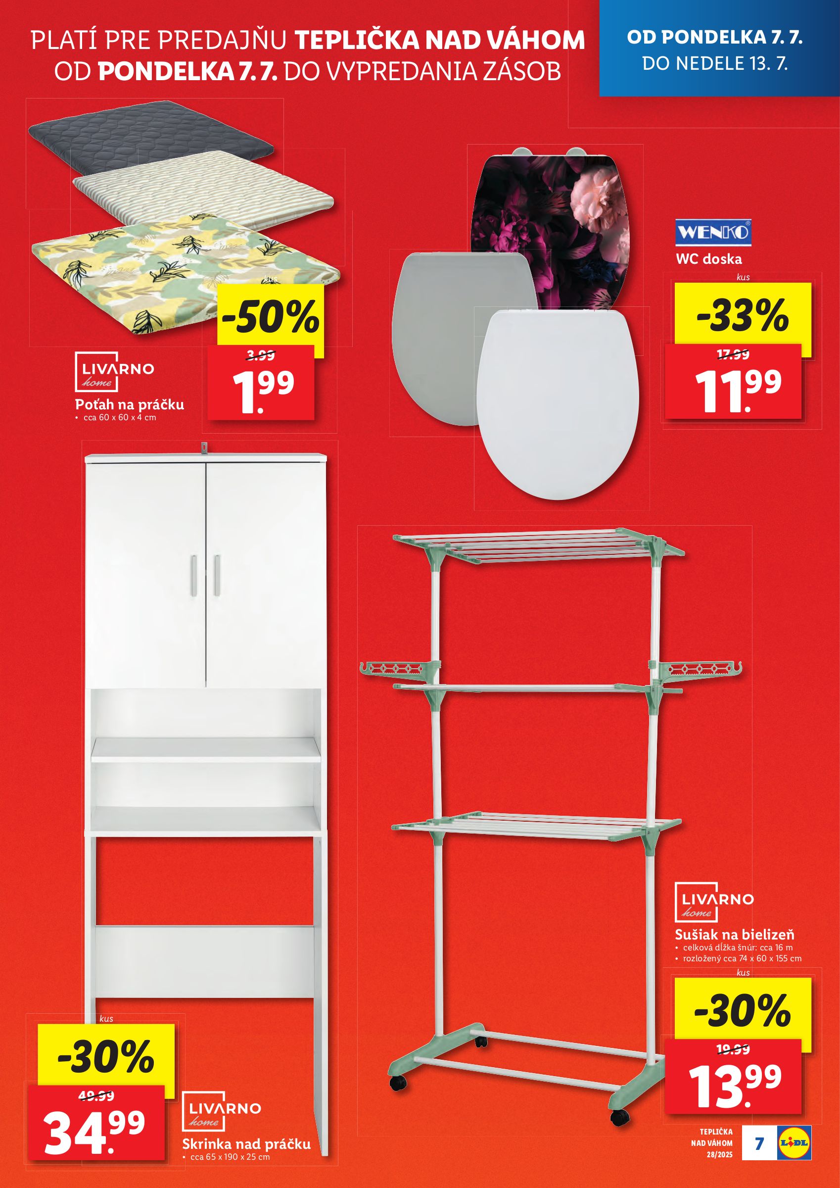 lidl - Leták Lidl - Nová predajňa v Tepličke nad Váhom platný od 07.07. do 13.07. - page: 7
