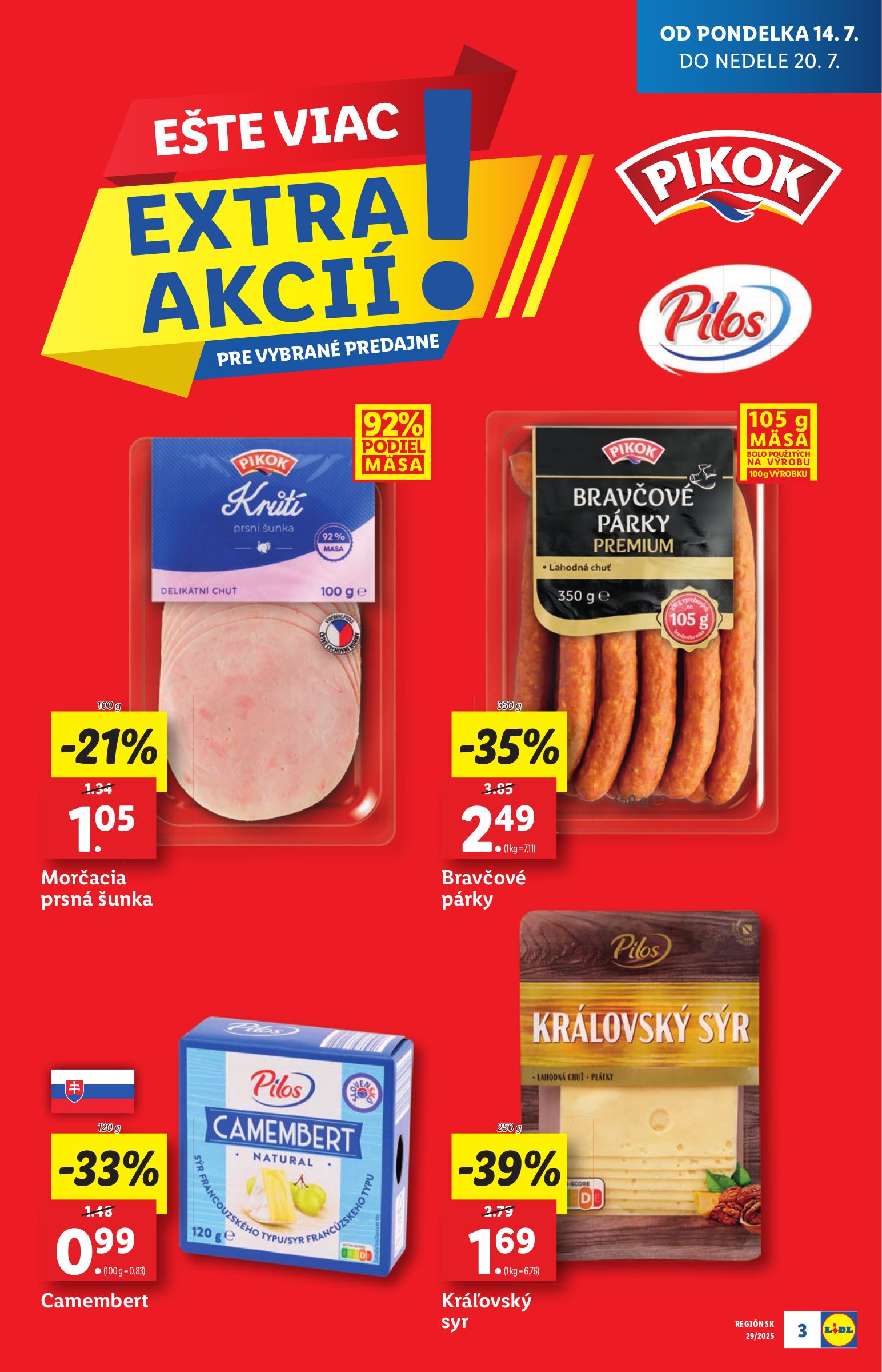 lidl - Leták Lidl - Špeciálne akcie - vybrané predajne platný od 14.07. do 20.07. - page: 3