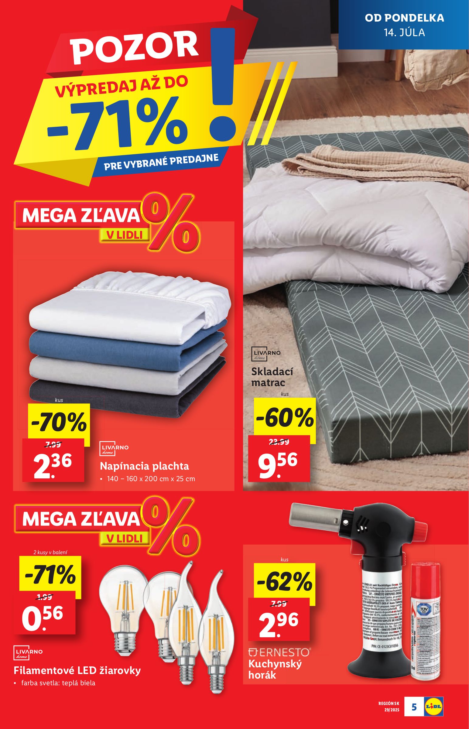 lidl - Leták Lidl - Špeciálne akcie - vybrané predajne platný od 14.07. do 20.07. - page: 5