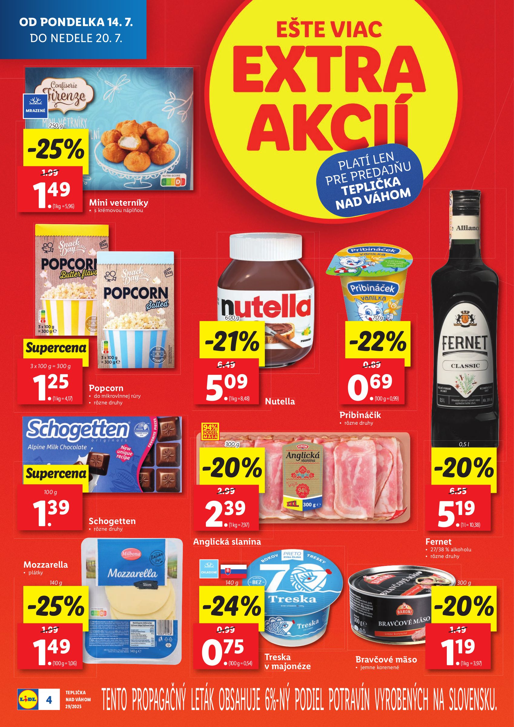 lidl - Leták Lidl - Nová predajňa v Tepličke nad Váhom platný od 14.07. do 20.07. - page: 4