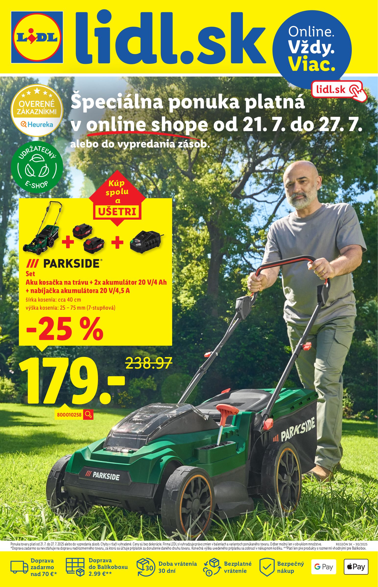 lidl - Leták Lidl.sk platný od 21.07. do 27.07.