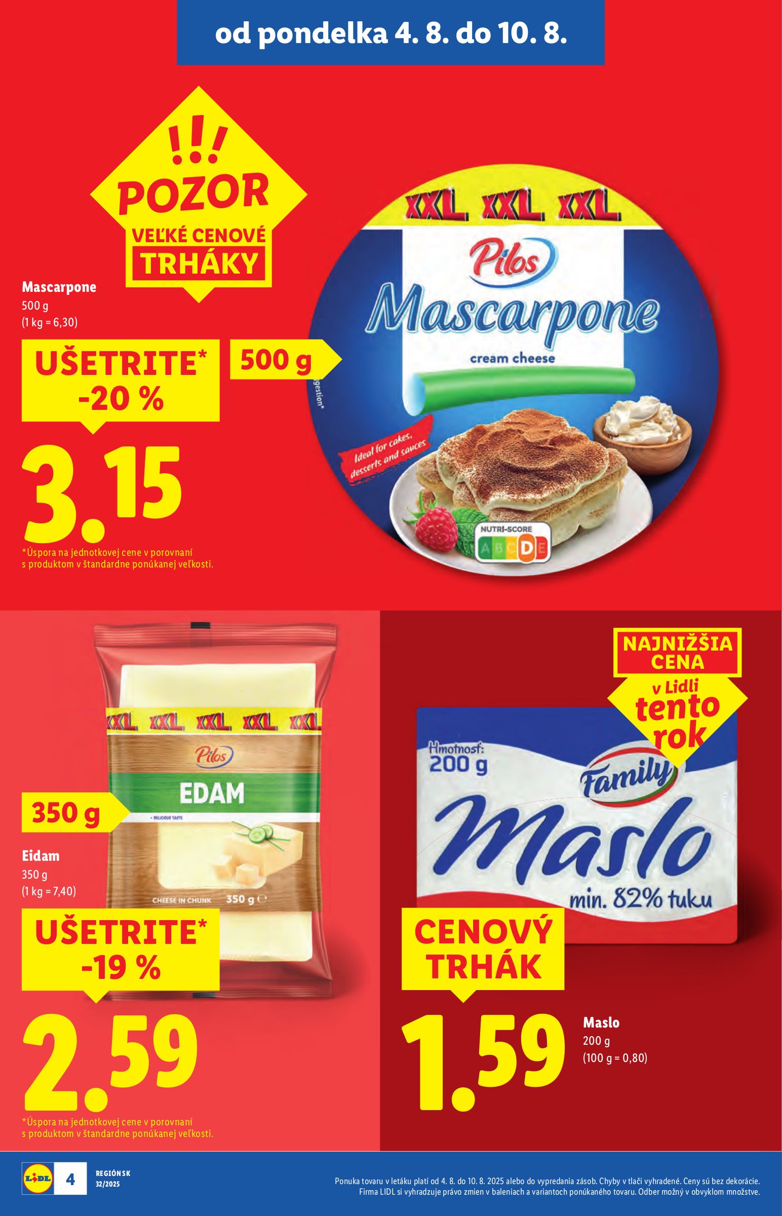 lidl - Leták Lidl platný od 04.08. do 10.08. - page: 4 lidl - Leták Lidl platný od 04.08. do 10.08. - page: 4