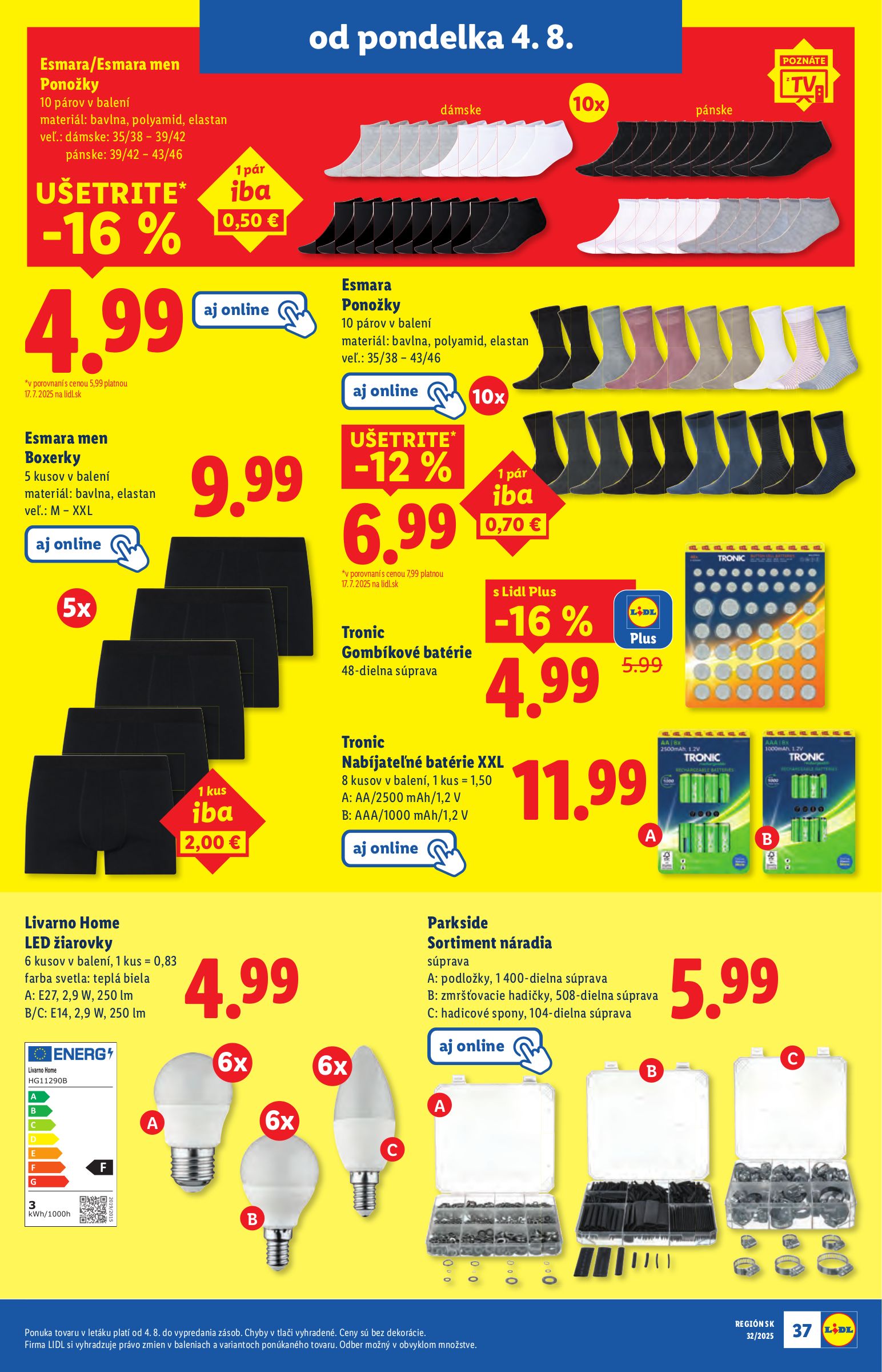 lidl - Leták Lidl platný od 04.08. do 10.08. - page: 45 lidl - Leták Lidl platný od 04.08. do 10.08. - page: 45
