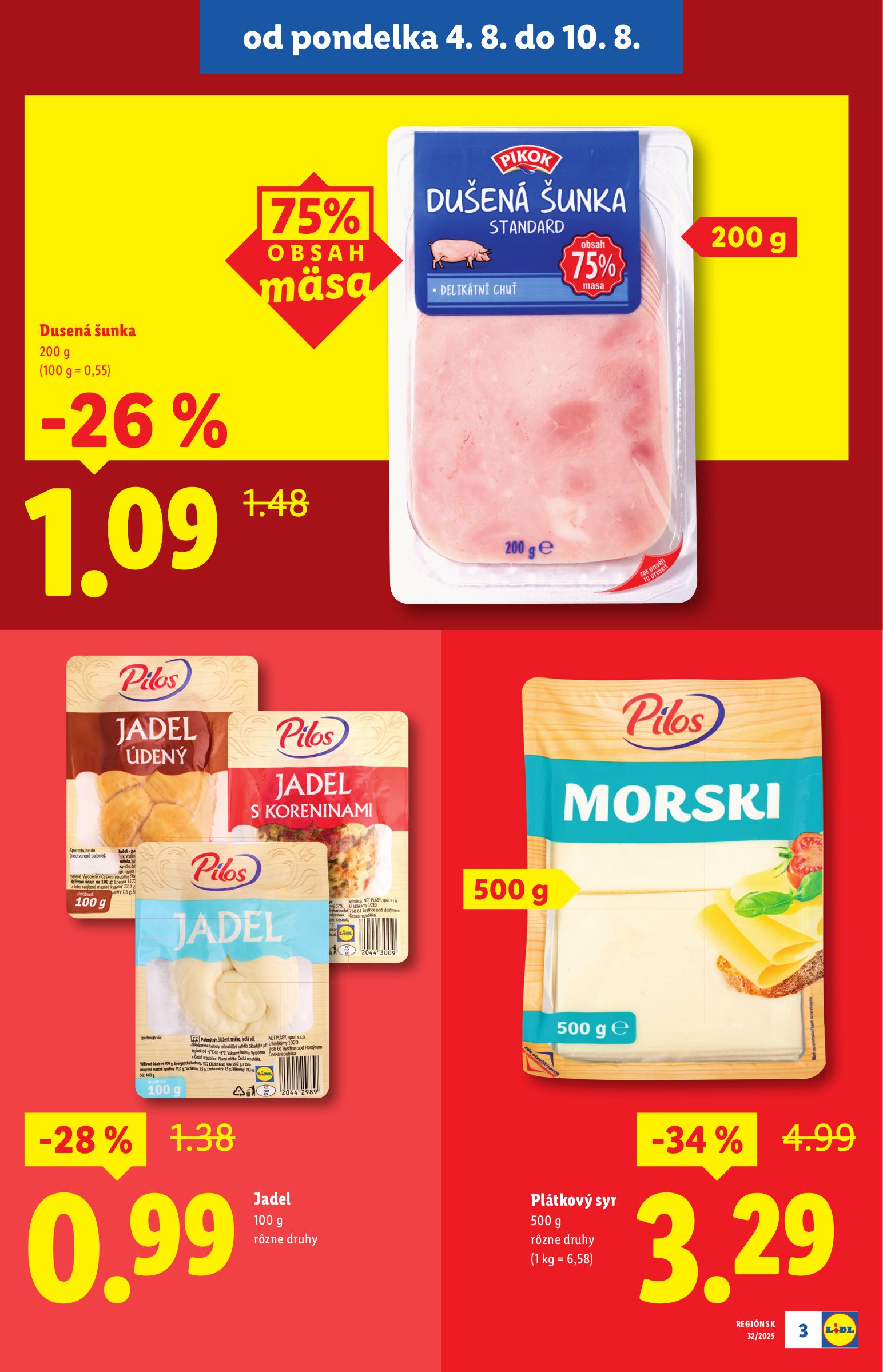 lidl - Leták Lidl - Špeciálne akcie - vybrané predajne platný od 04.08. do 10.08. - page: 3