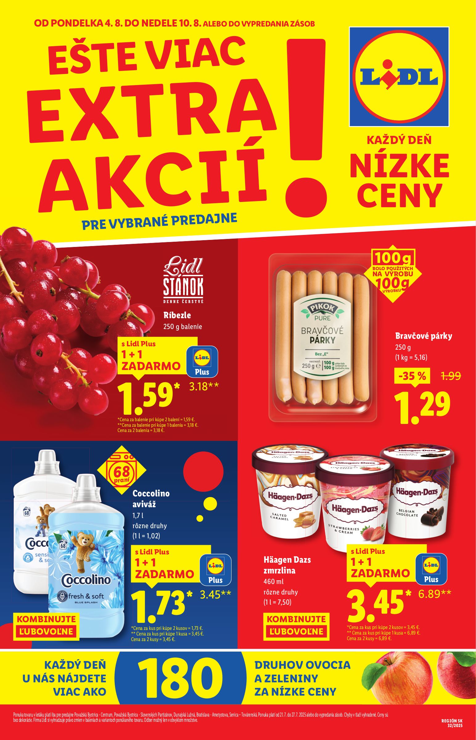 lidl - Leták Lidl - Špeciálne akcie - vybrané predajne platný od 04.08. do 10.08. - page: 1
