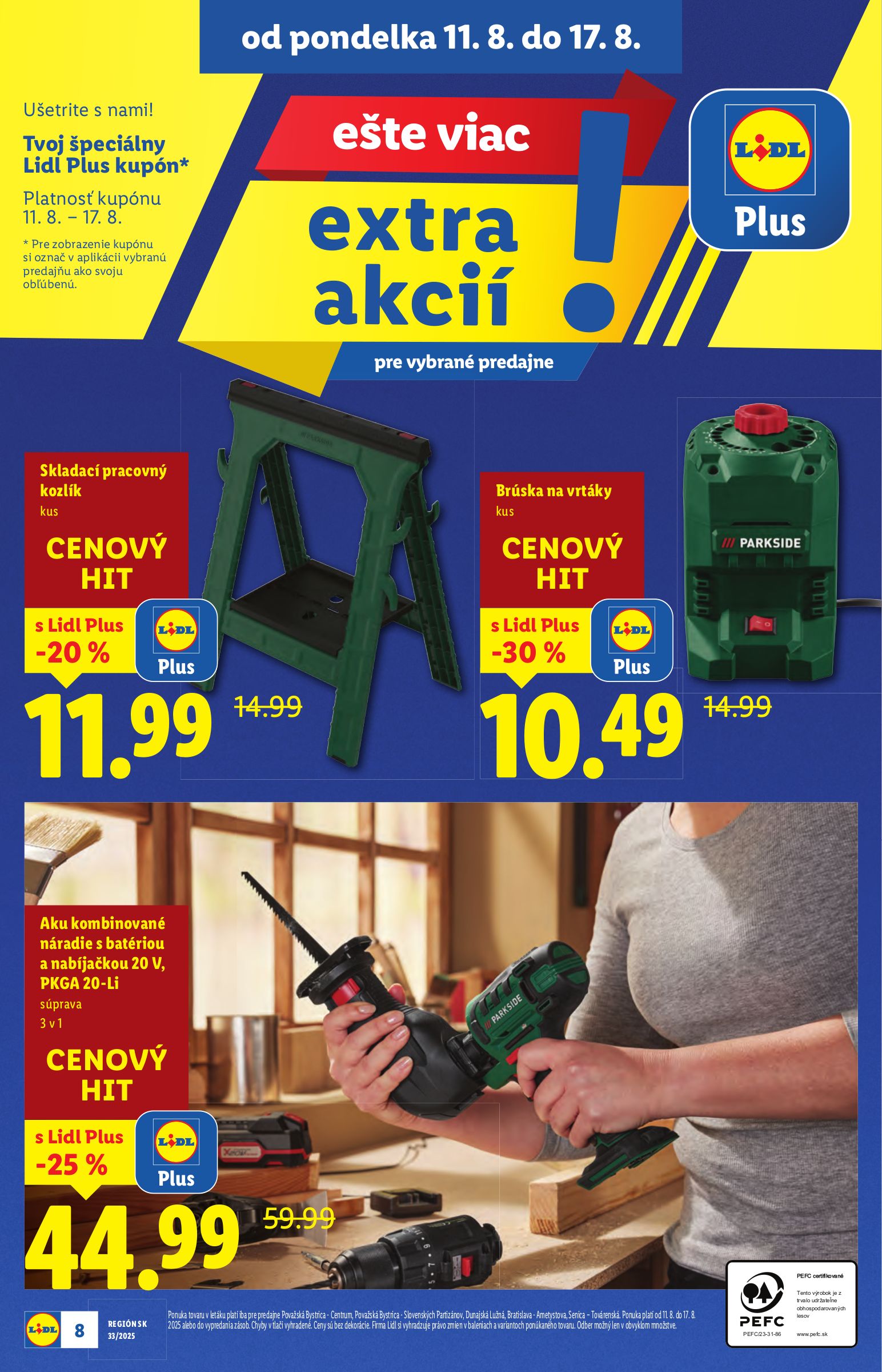 lidl - Leták Lidl - Špeciálne akcie - vybrané predajne platný od 11.08. do 17.08. - page: 8