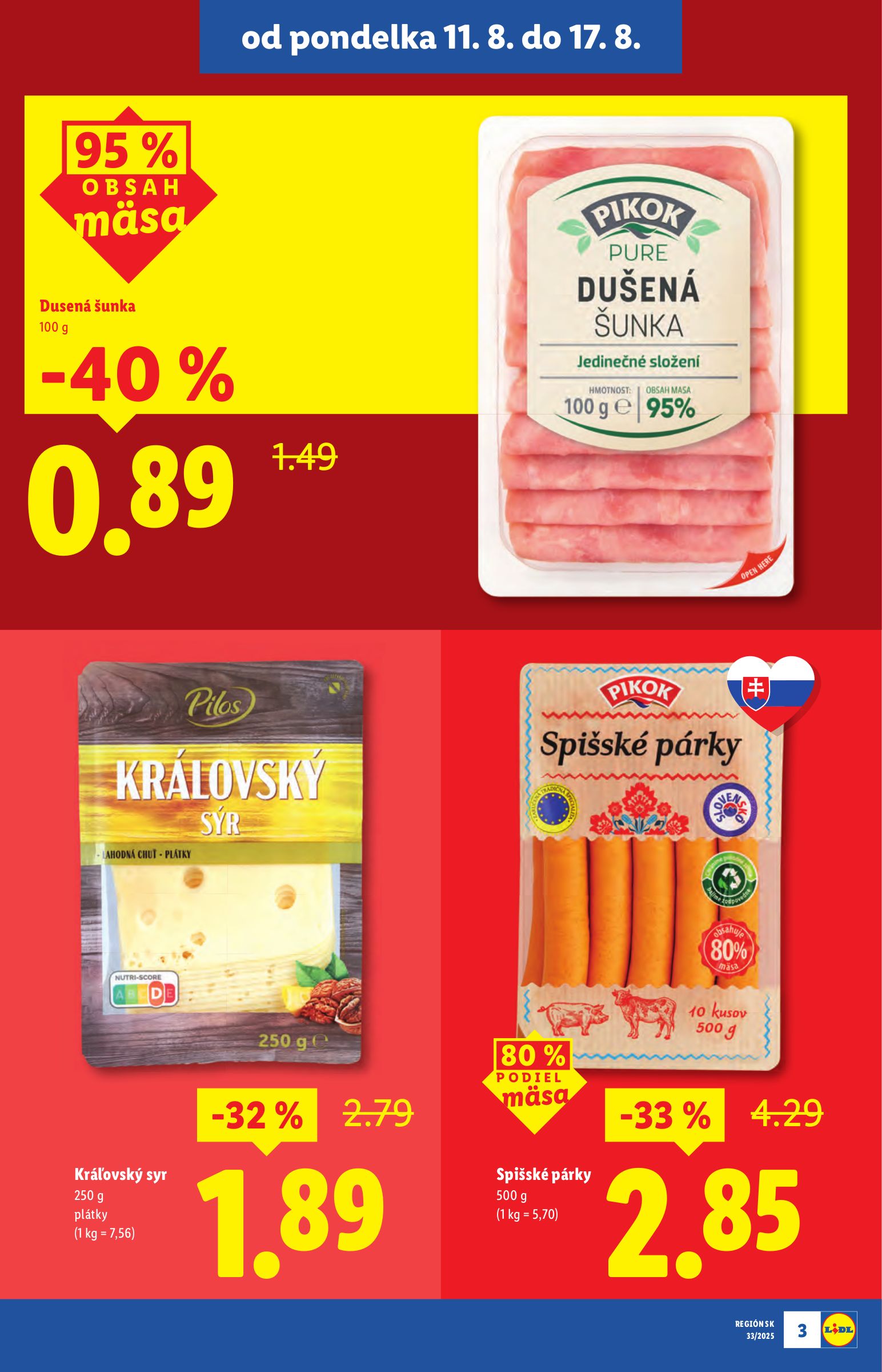 lidl - Leták Lidl - Špeciálne akcie - vybrané predajne platný od 11.08. do 17.08. - page: 3