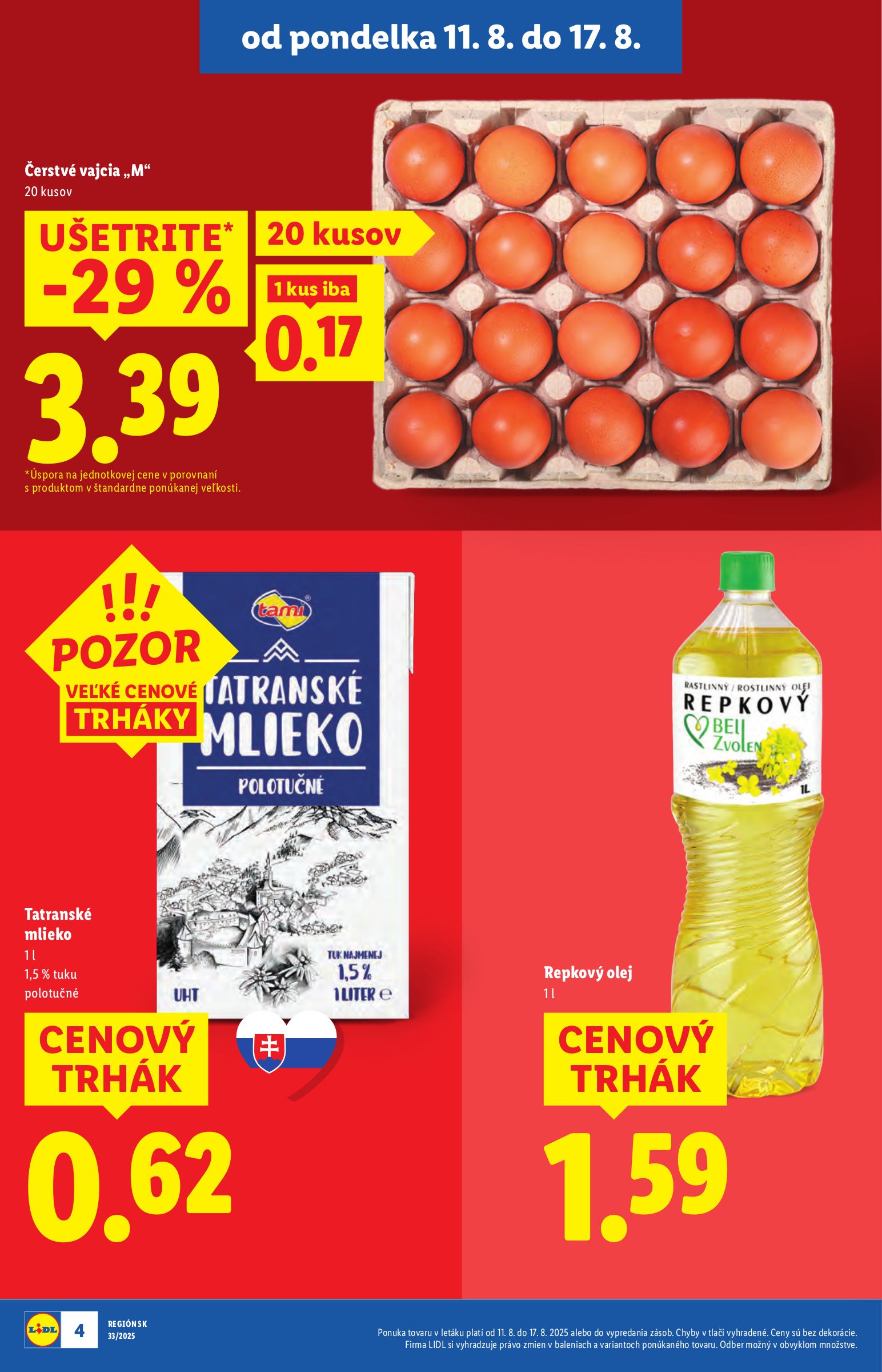 lidl - Leták Lidl platný od 11.08. do 17.08. - page: 4 lidl - Leták Lidl platný od 11.08. do 17.08. - page: 4