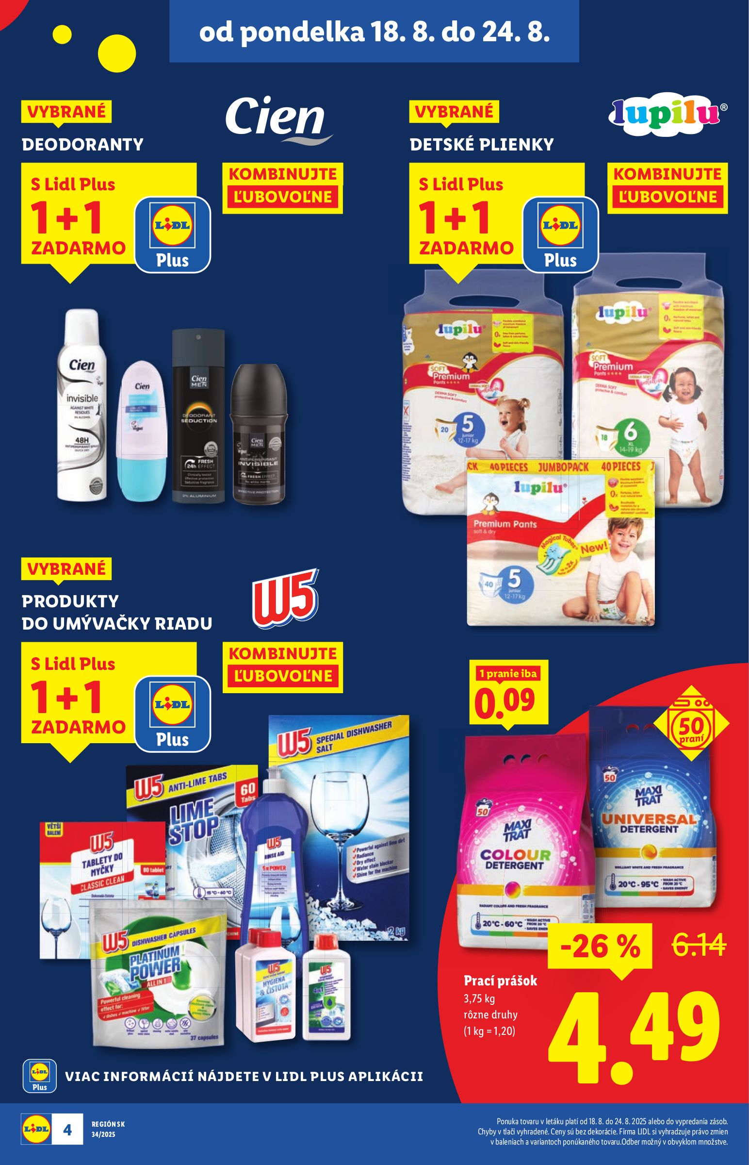lidl - Leták Lidl - Špeciálne akcie - vybrané predajne platný od 18.08. do 24.08. - page: 4