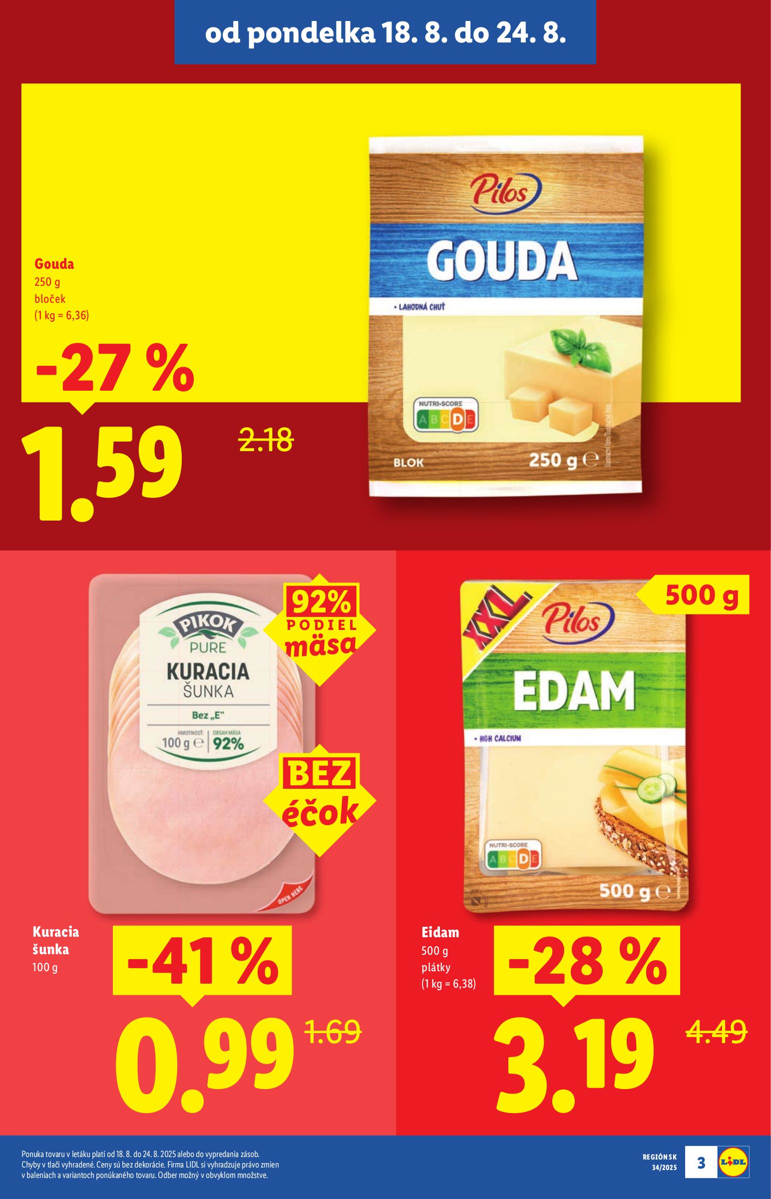 lidl - Leták Lidl - Špeciálne akcie - vybrané predajne platný od 18.08. do 24.08. - page: 3