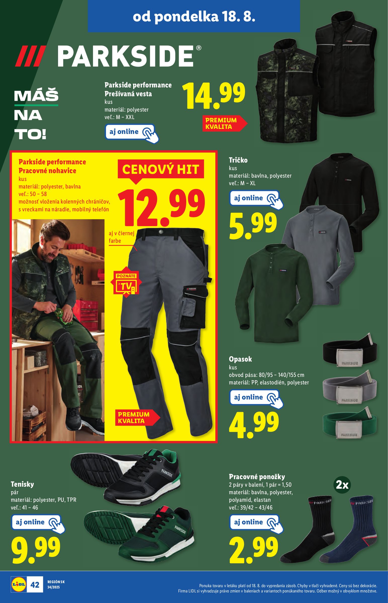 lidl - Leták Lidl platný od 18.08. do 24.08. - page: 50 lidl - Leták Lidl platný od 18.08. do 24.08. - page: 50