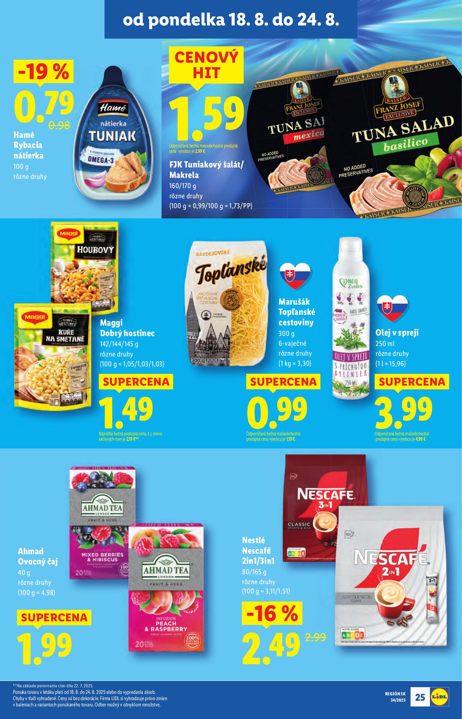 lidl - Leták Lidl platný od 18.08. do 24.08. - page: 25 lidl - Leták Lidl platný od 18.08. do 24.08. - page: 25