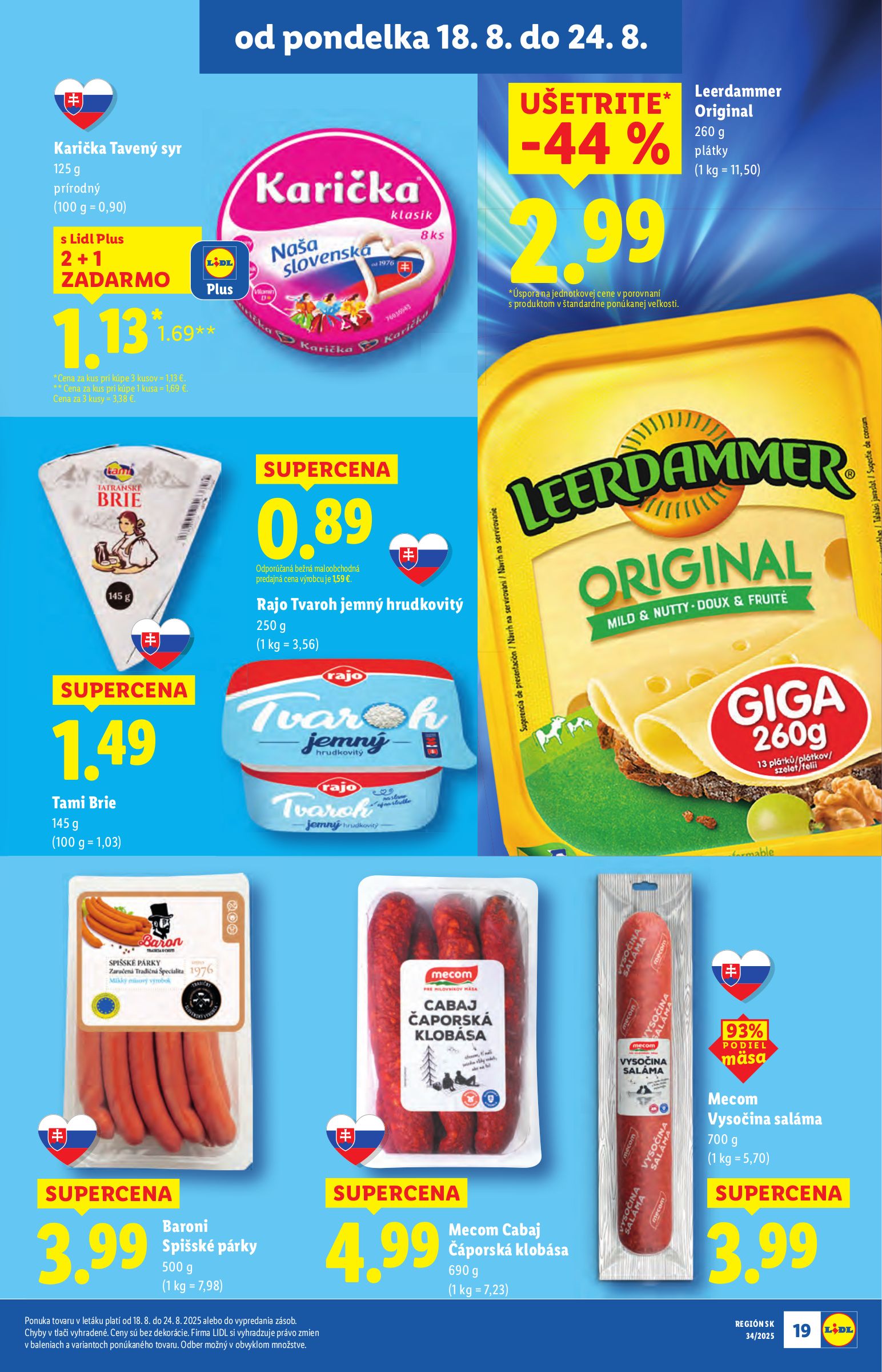 lidl - Leták Lidl platný od 18.08. do 24.08. - page: 19 lidl - Leták Lidl platný od 18.08. do 24.08. - page: 19