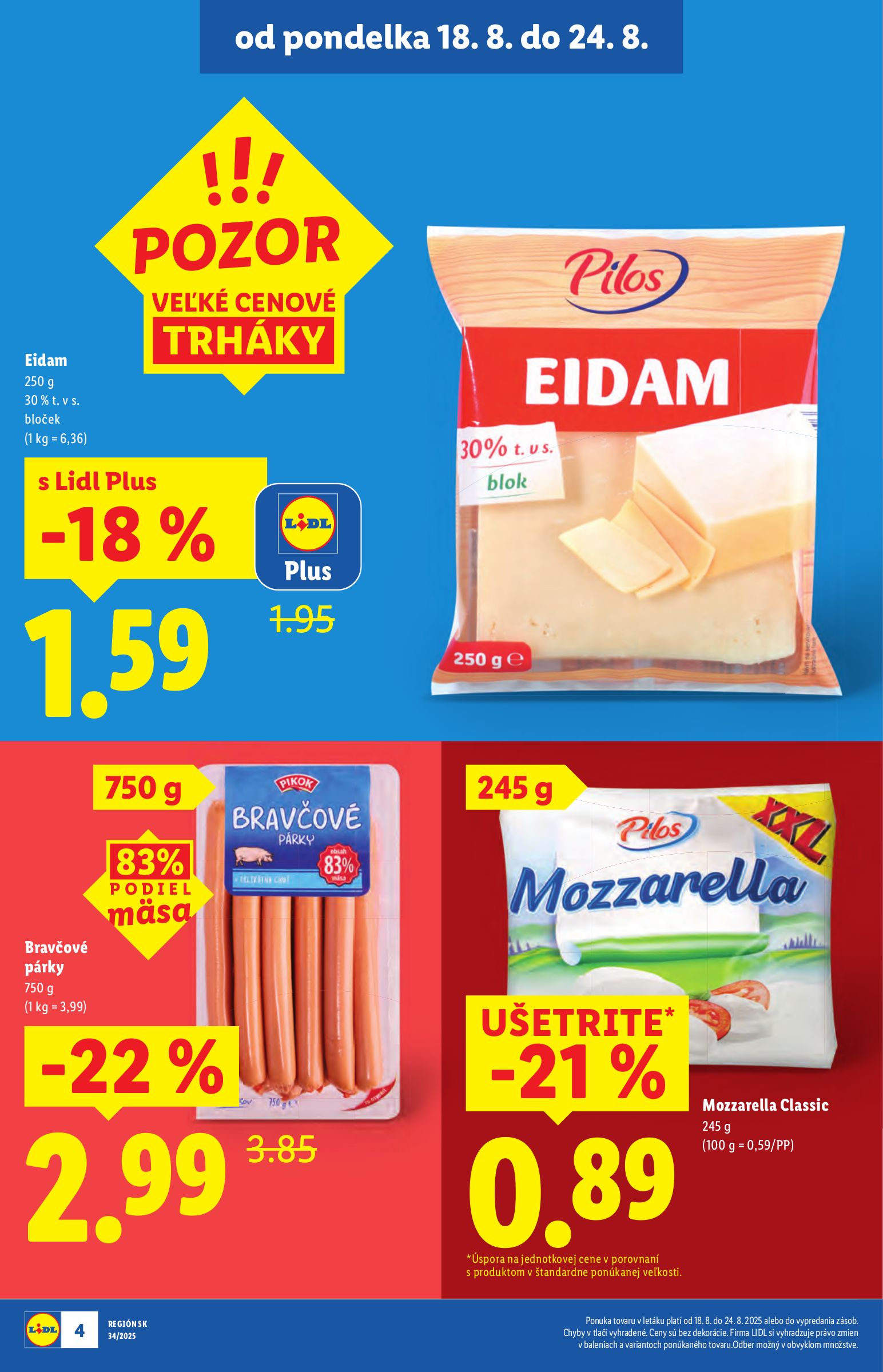 lidl - Leták Lidl platný od 18.08. do 24.08. - page: 4 lidl - Leták Lidl platný od 18.08. do 24.08. - page: 4