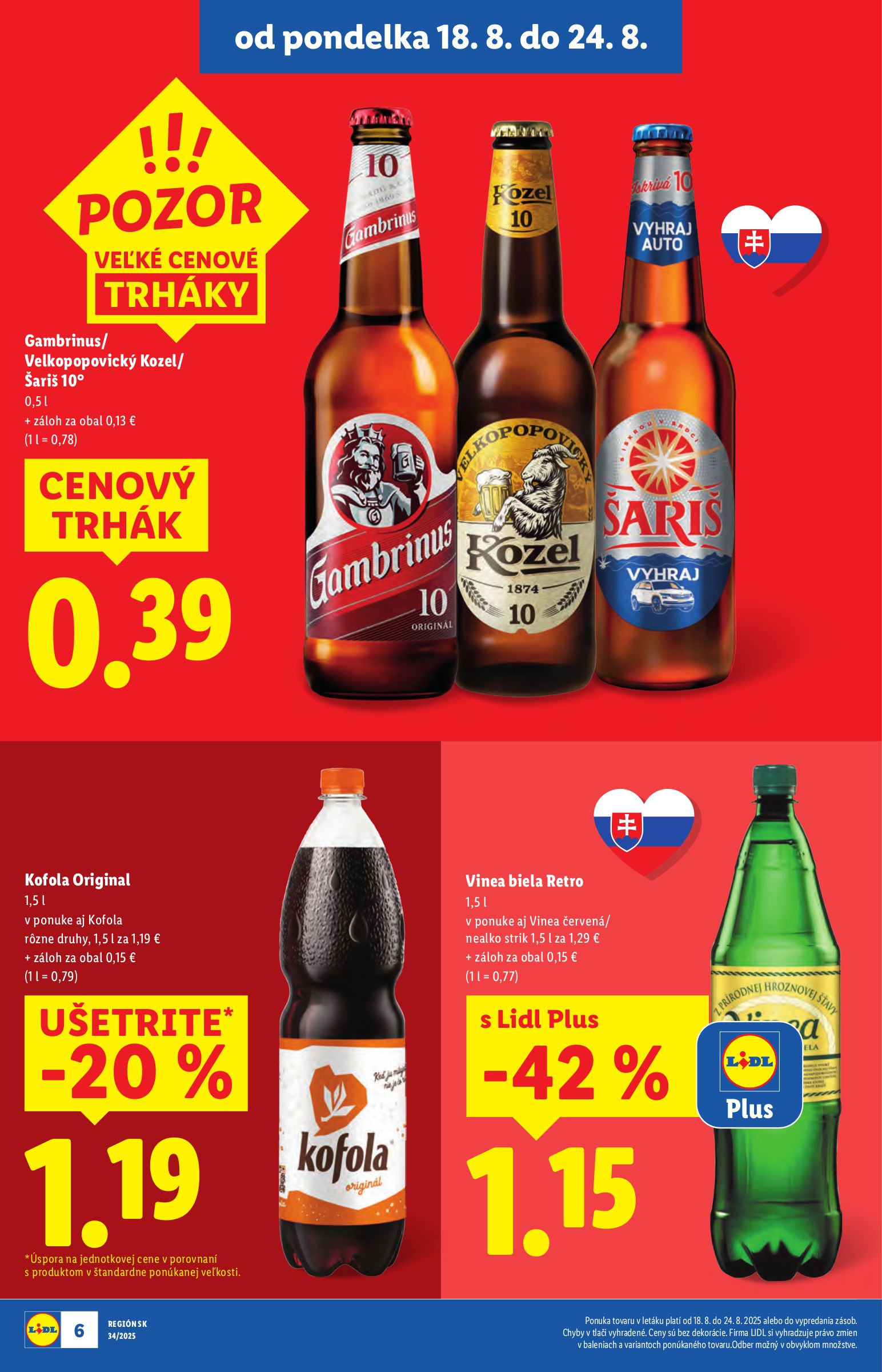lidl - Leták Lidl platný od 18.08. do 24.08. - page: 6 lidl - Leták Lidl platný od 18.08. do 24.08. - page: 6