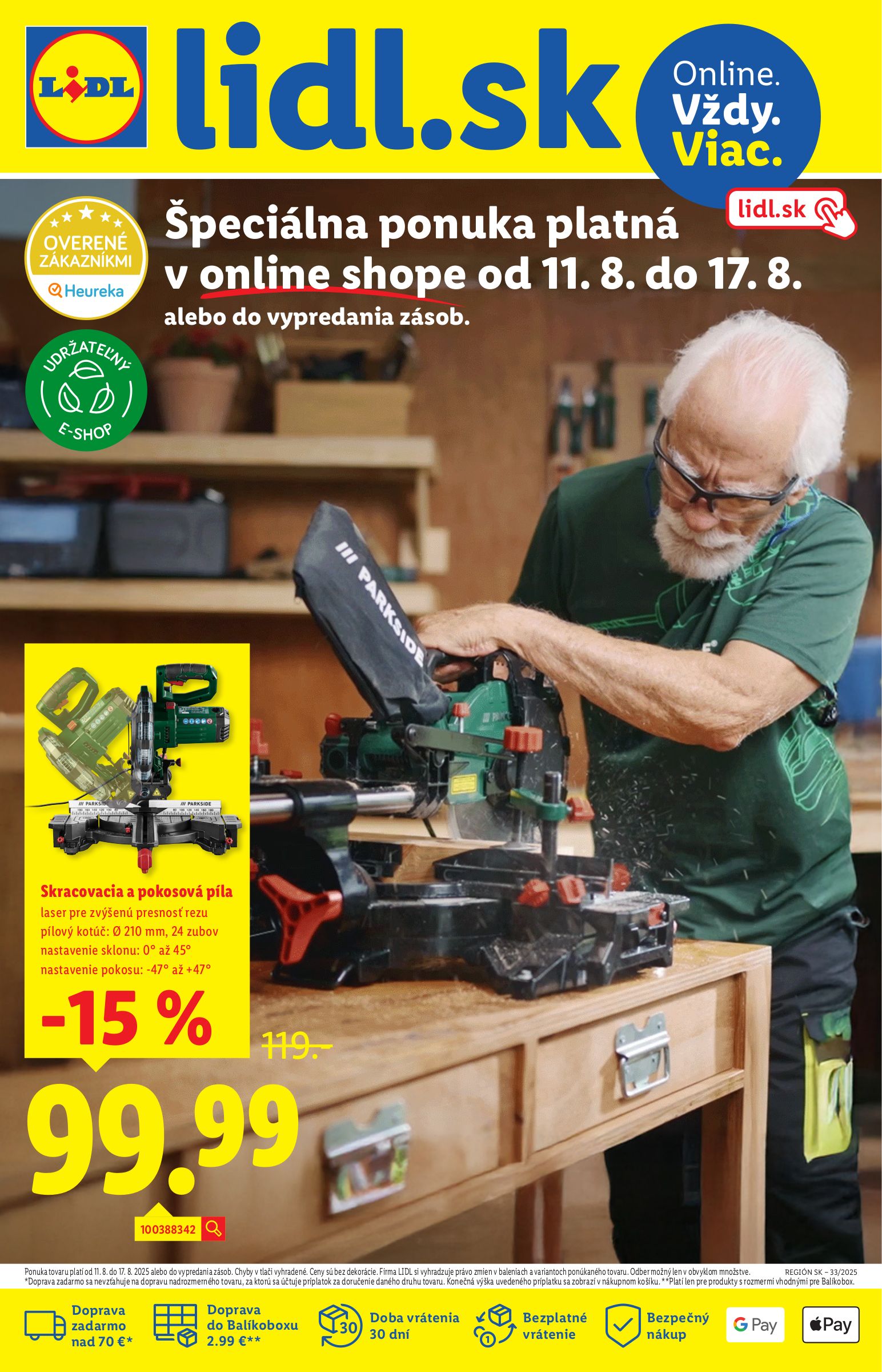 lidl - Leták Lidl.sk platný od 11.08. do 17.08.