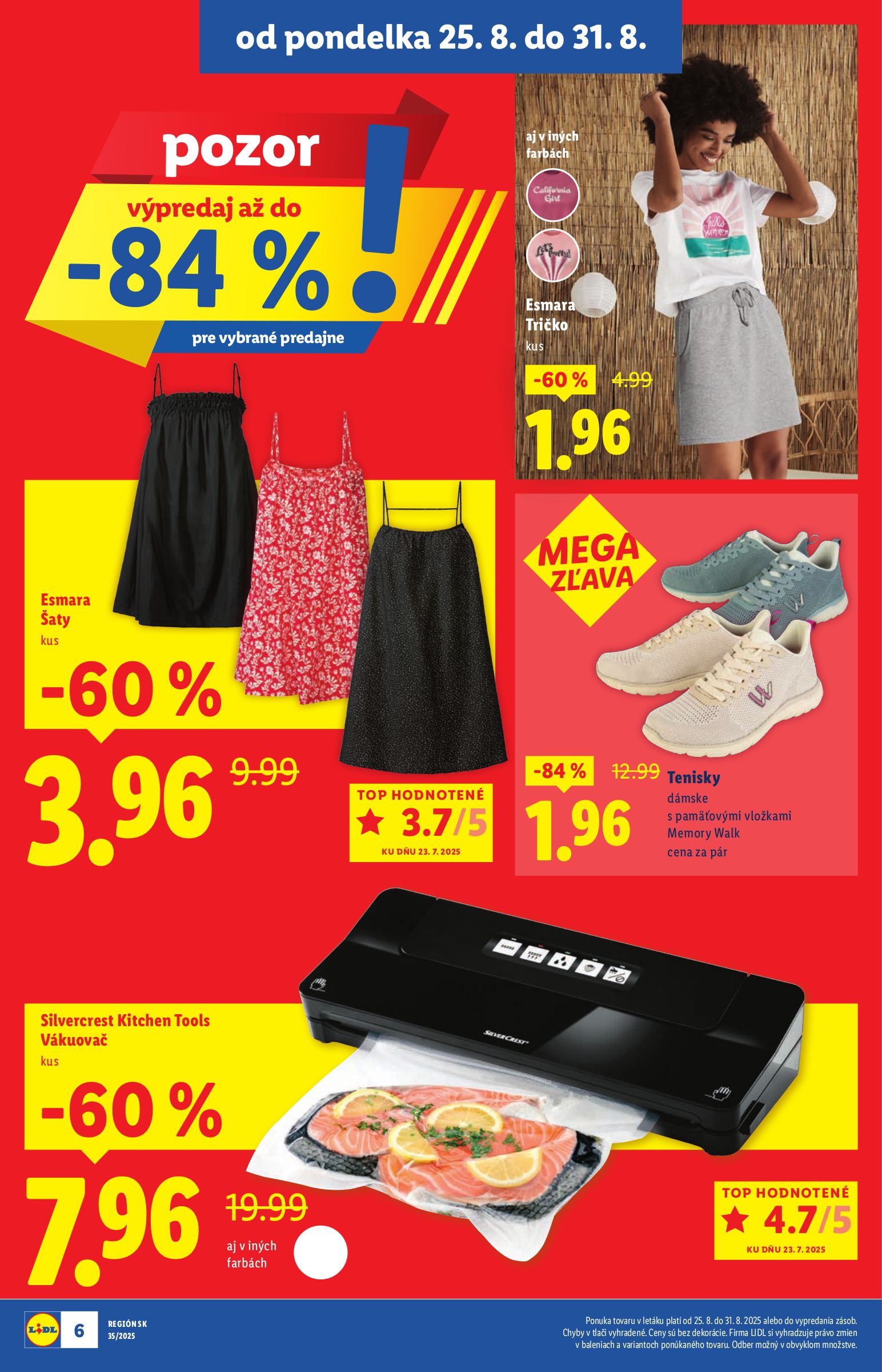 lidl - Leták Lidl - Špeciálne akcie - vybrané predajne platný od 25.08. do 31.08. - page: 6