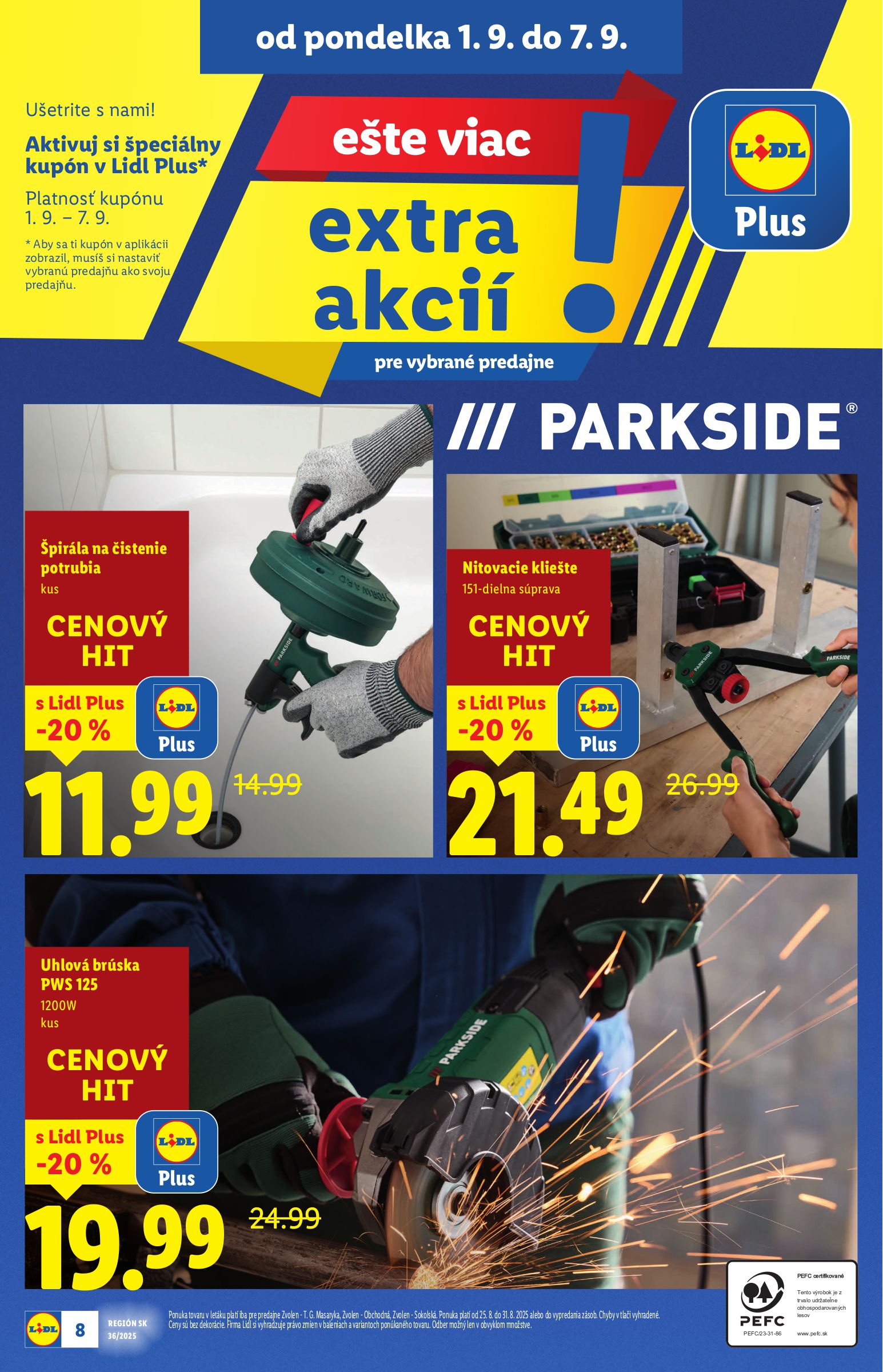 lidl - Leták Lidl - Extra akcie pre vybrané predajne platný od 01.09. do 07.09. - page: 8