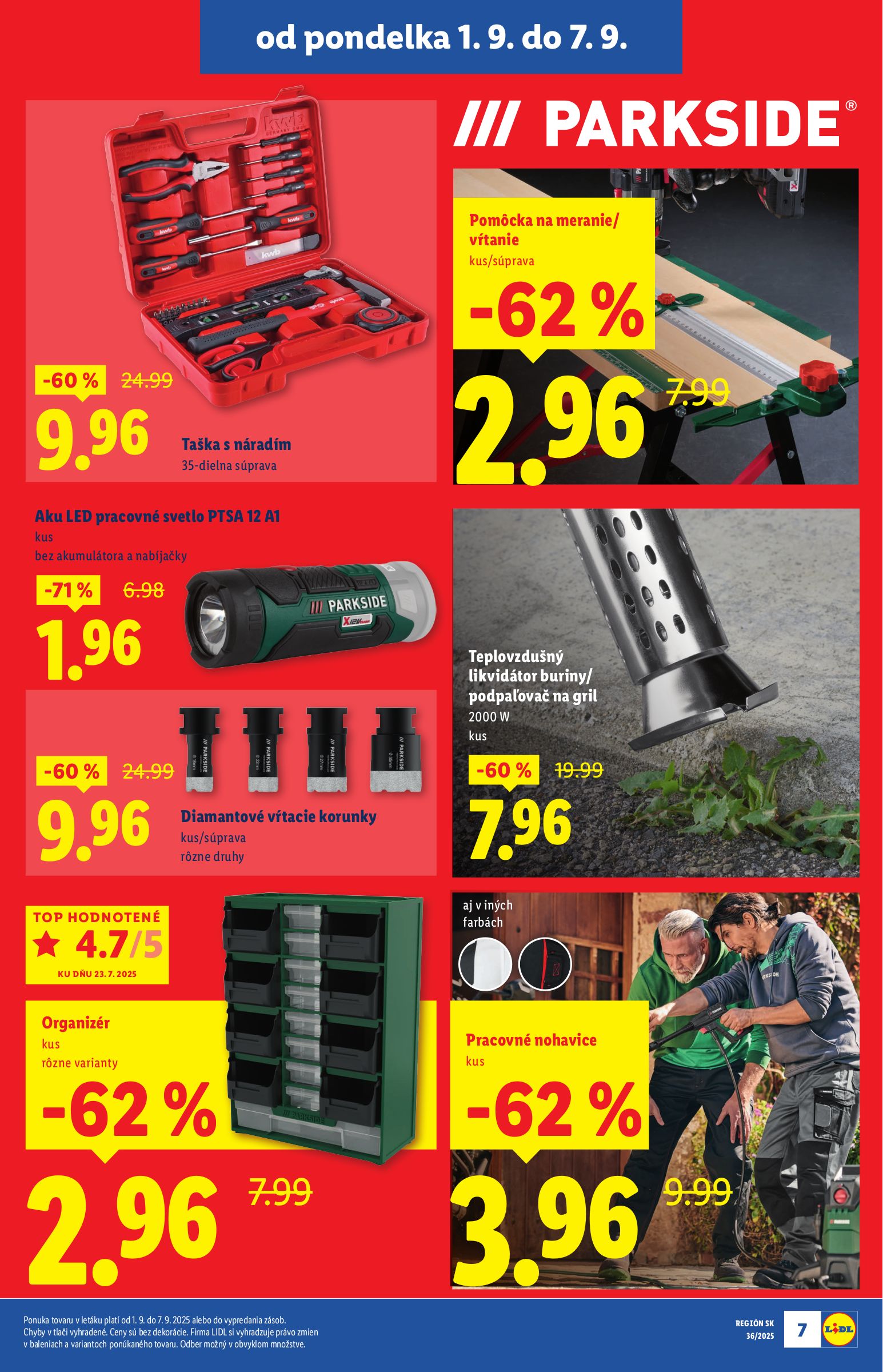 lidl - Leták Lidl - Extra akcie pre vybrané predajne platný od 01.09. do 07.09. - page: 7