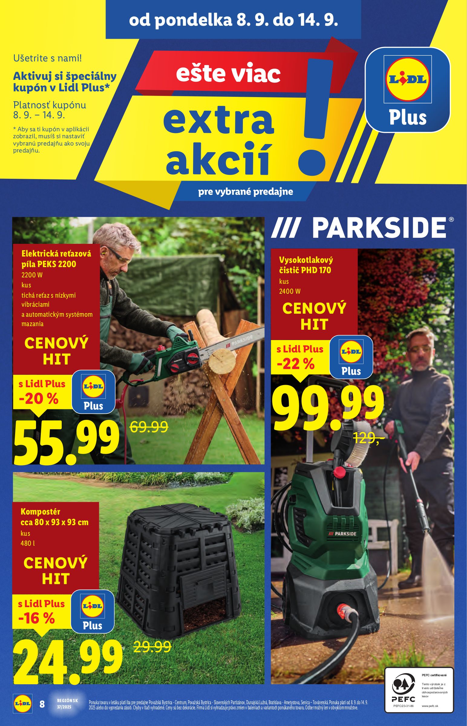 lidl - Leták Lidl - Špeciálne akcie - vybrané predajne platný od 08.09. do 14.09. - page: 8
