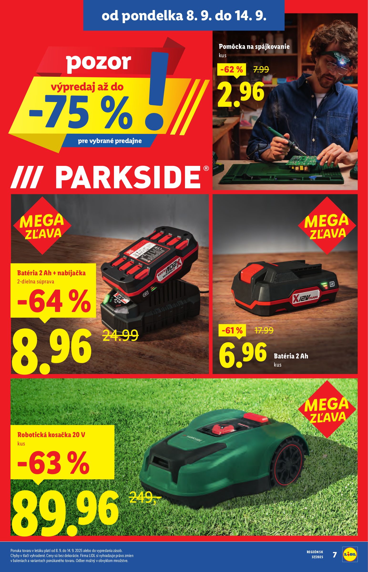 lidl - Leták Lidl - Špeciálne akcie - vybrané predajne platný od 08.09. do 14.09. - page: 7