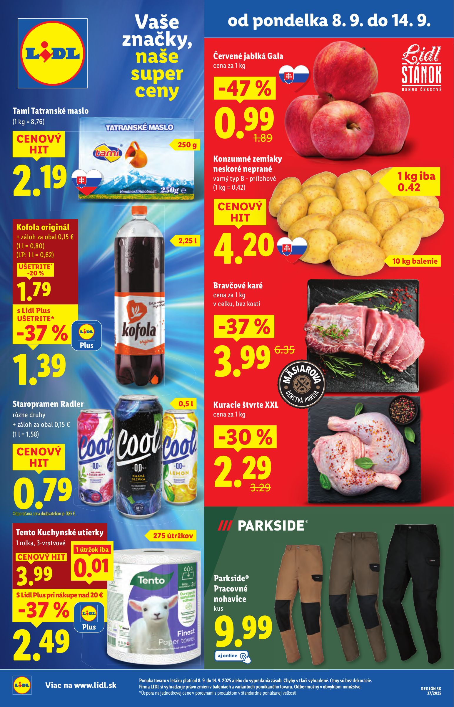 lidl - Leták Lidl platný od 08.09. do 14.09.