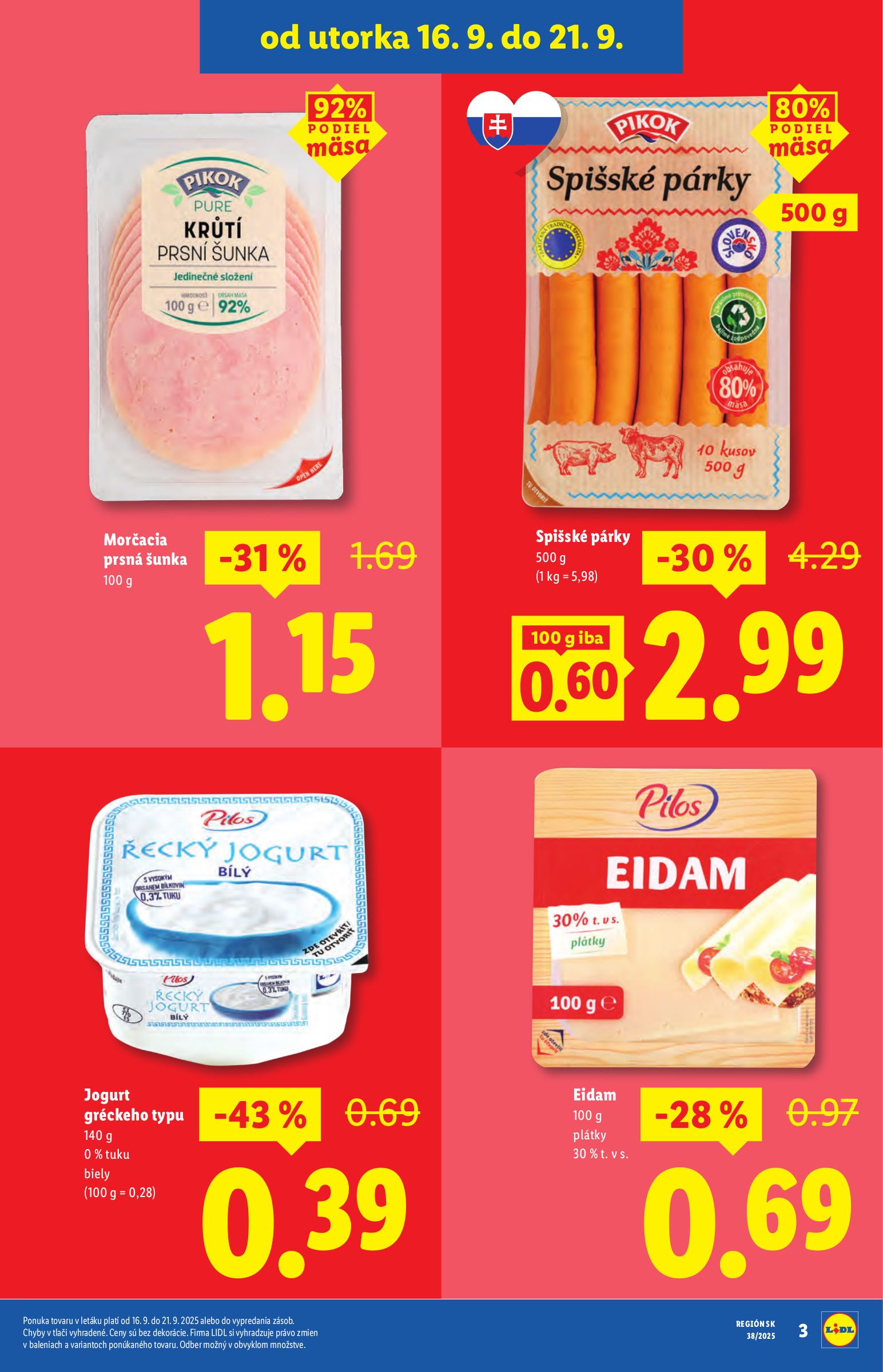 lidl - Leták Lidl - Špeciálne akcie - vybrané predajne platný od 16.09. do 21.09. - page: 3
