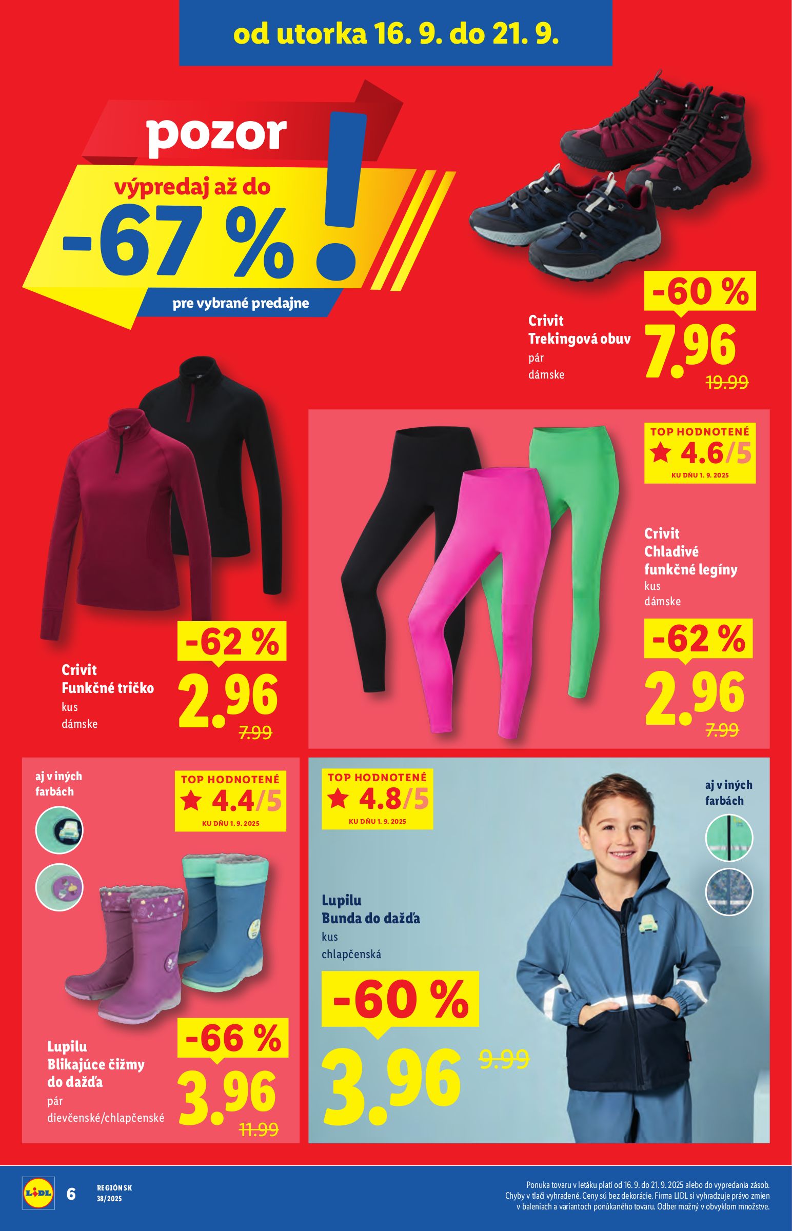 lidl - Leták Lidl - Špeciálne akcie - vybrané predajne platný od 16.09. do 21.09. - page: 6