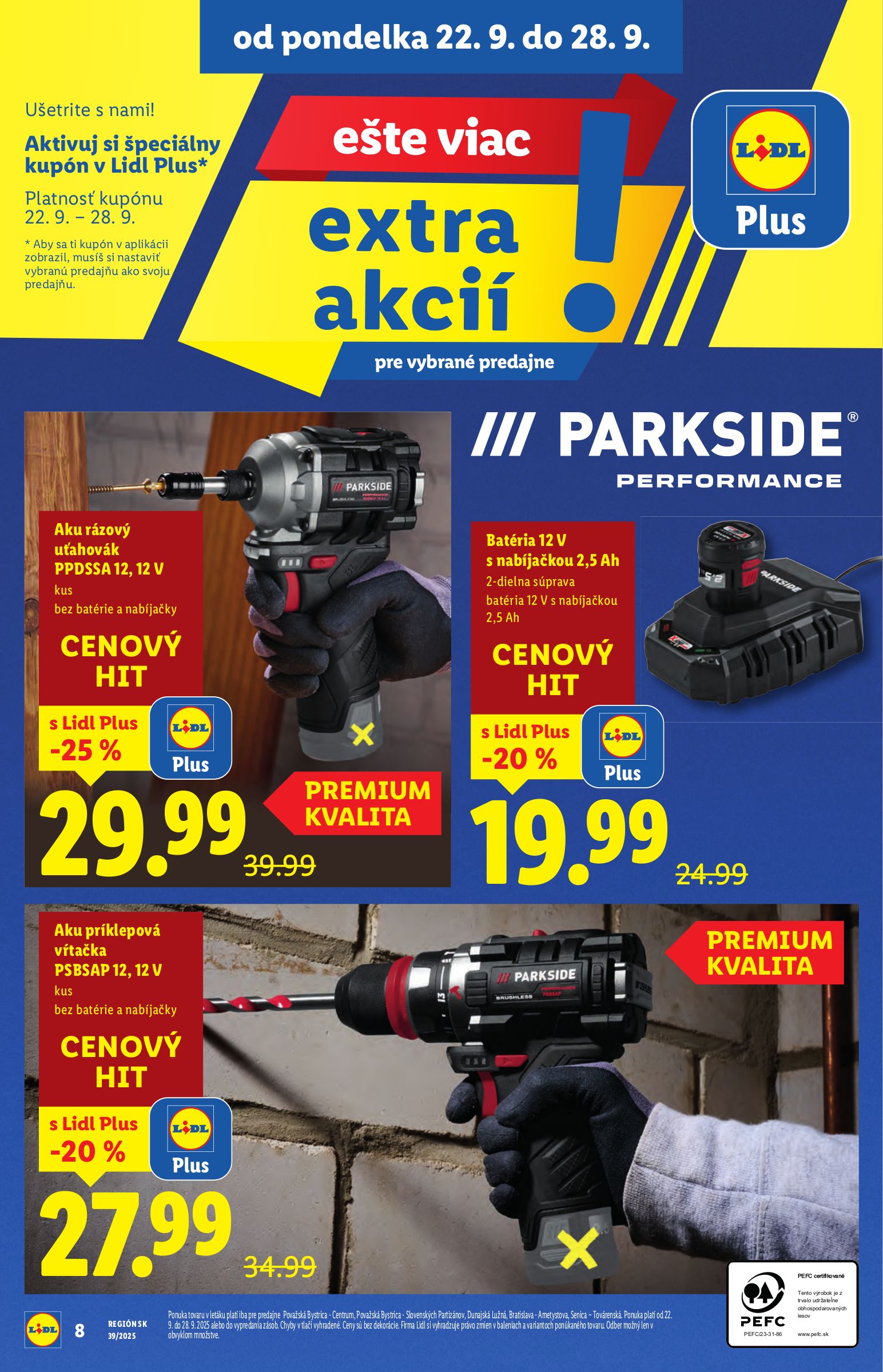 lidl - Leták Lidl - Špeciálne akcie - vybrané predajne platný od 22.09. do 28.09. - page: 8
