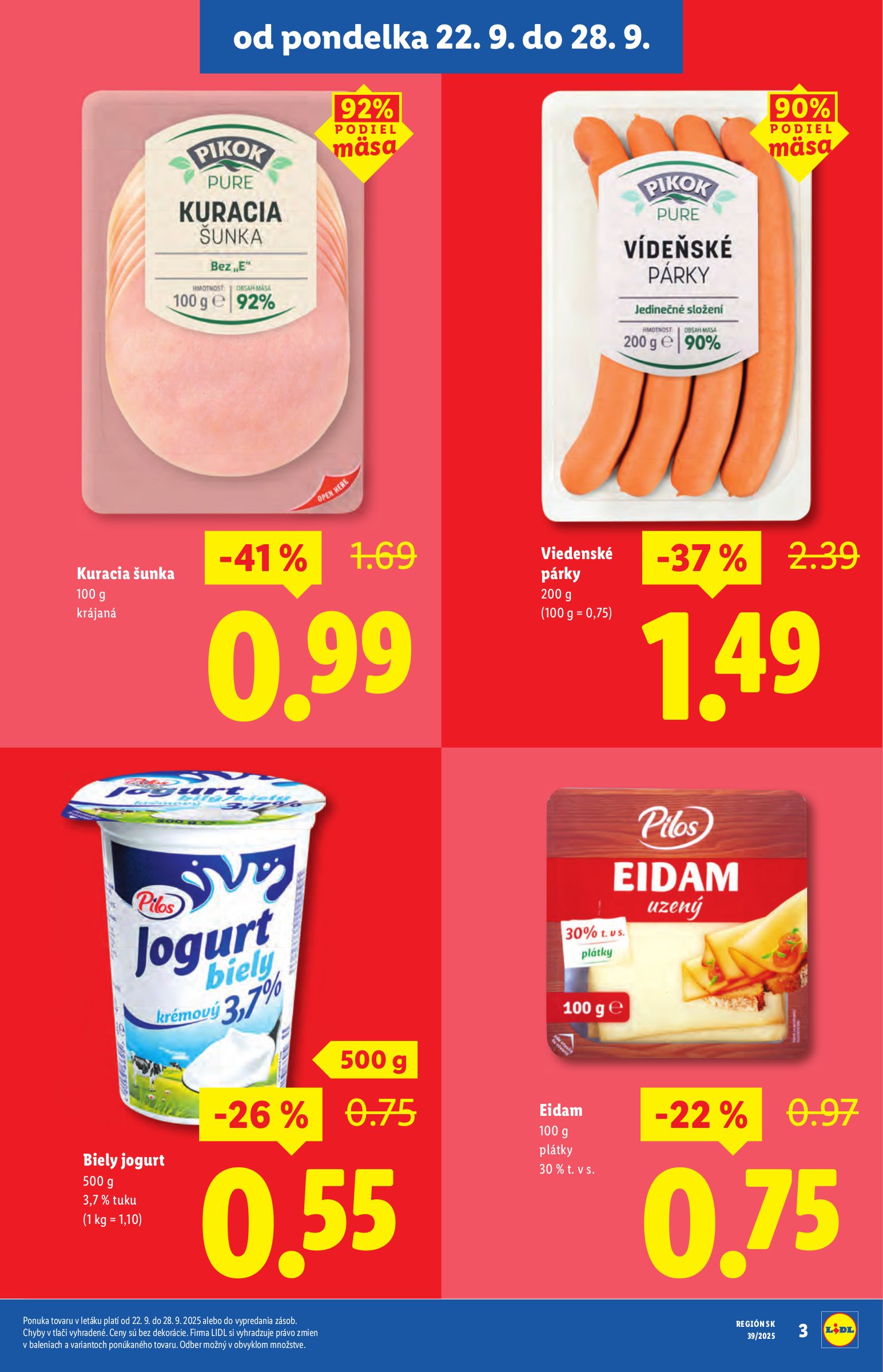 lidl - Leták Lidl - Špeciálne akcie - vybrané predajne platný od 22.09. do 28.09. - page: 3