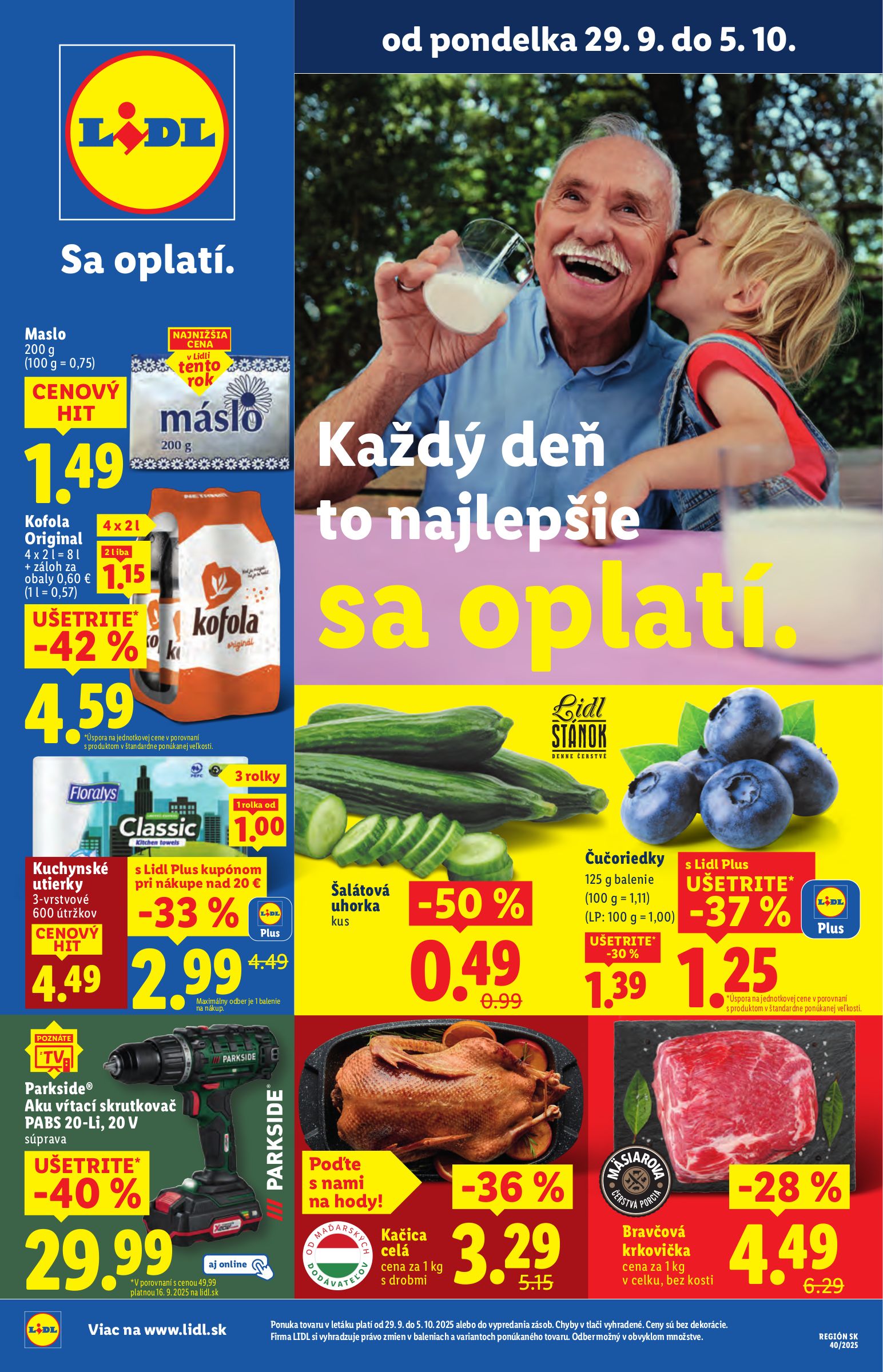 lidl - Leták Lidl platný od 29.09. do 05.10.