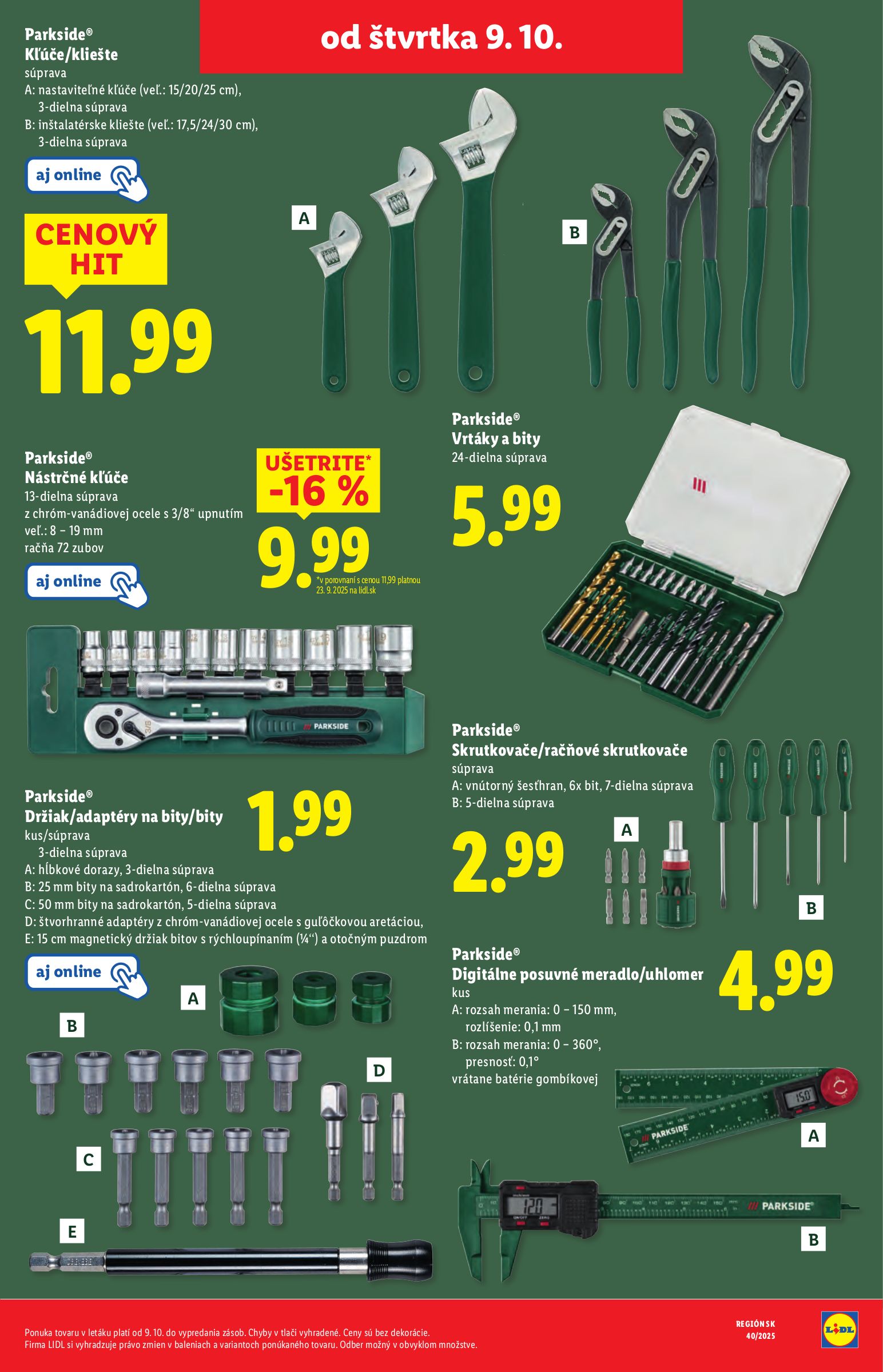 lidl - Leták Lidl platný od 09.10. do 12.10. - page: 35