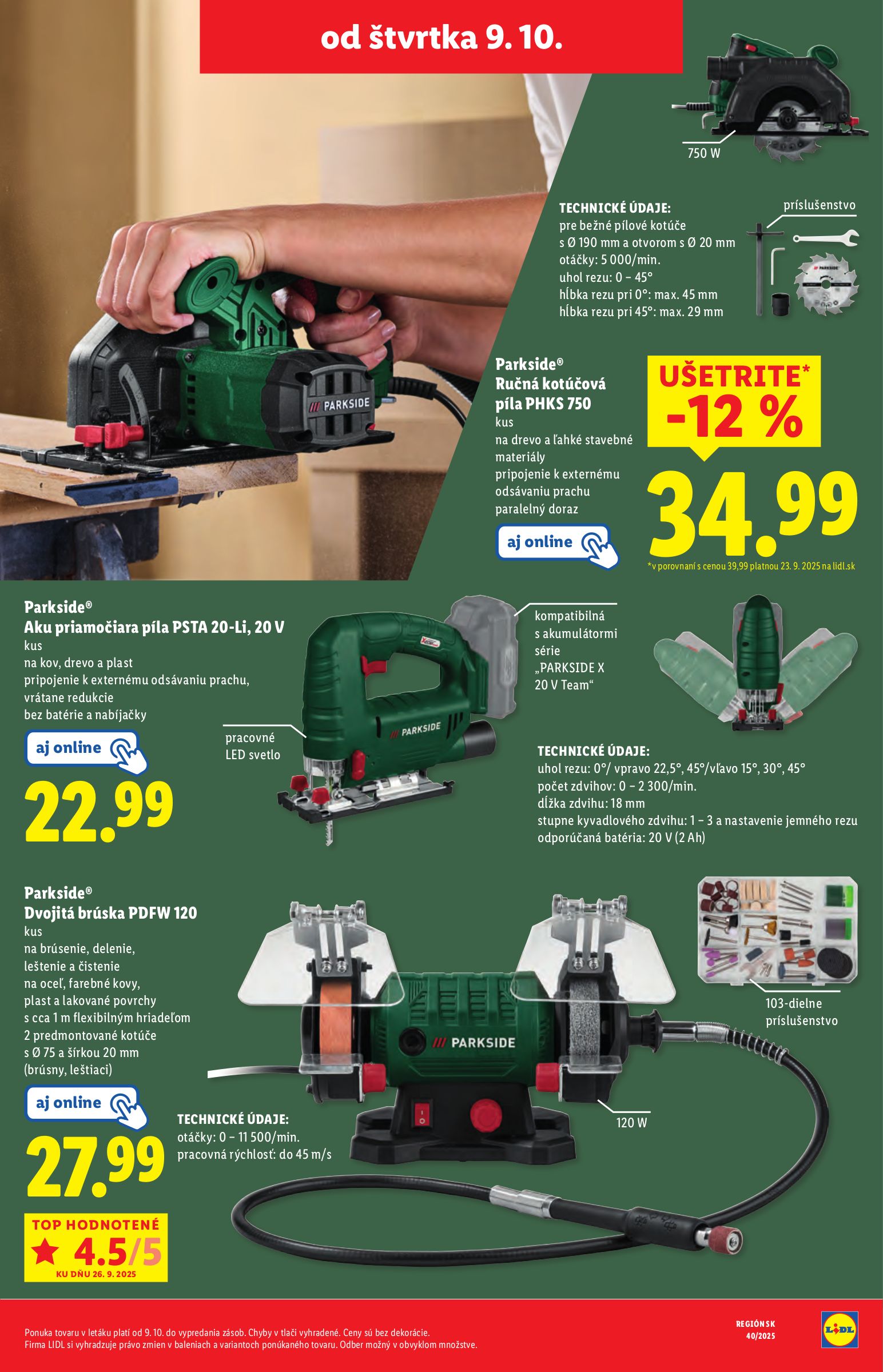 lidl - Leták Lidl platný od 09.10. do 12.10. - page: 38