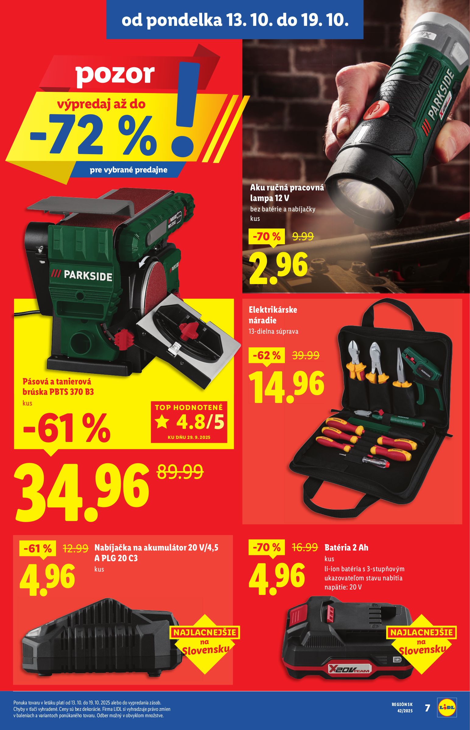 lidl - Leták Lidl - Špeciálne akcie - vybrané predajne platný od 13.10. do 19.10. - page: 9