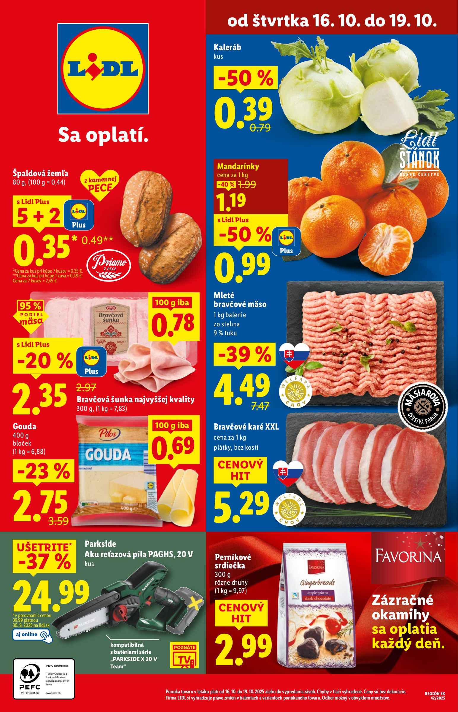 lidl - Leták Lidl platný od 16.10. do 19.10.