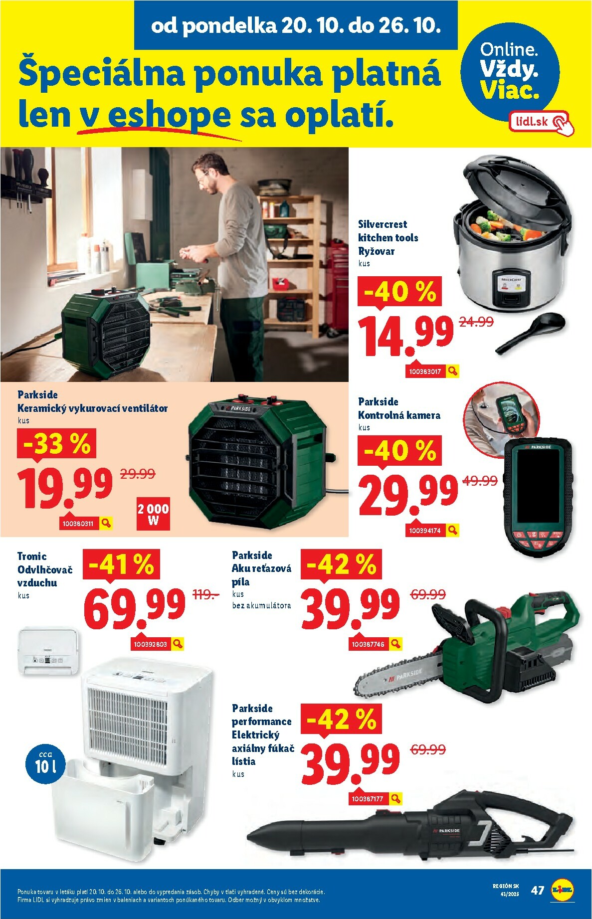 lidl - Leták Lidl platný od 20.10. do 26.10. - page: 63 lidl - Leták Lidl platný od 20.10. do 26.10. - page: 63