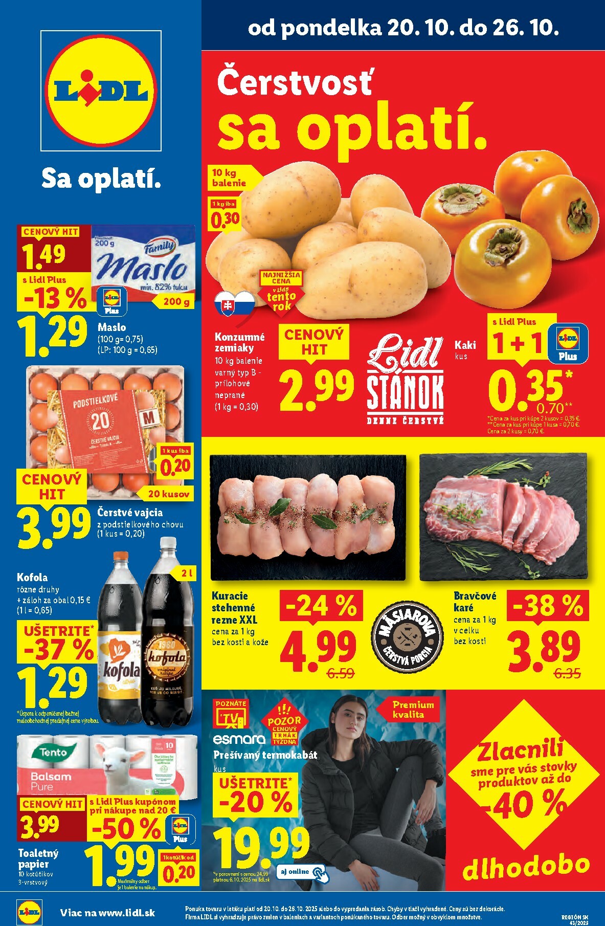 lidl - Leták Lidl platný od 20.10. do 26.10.