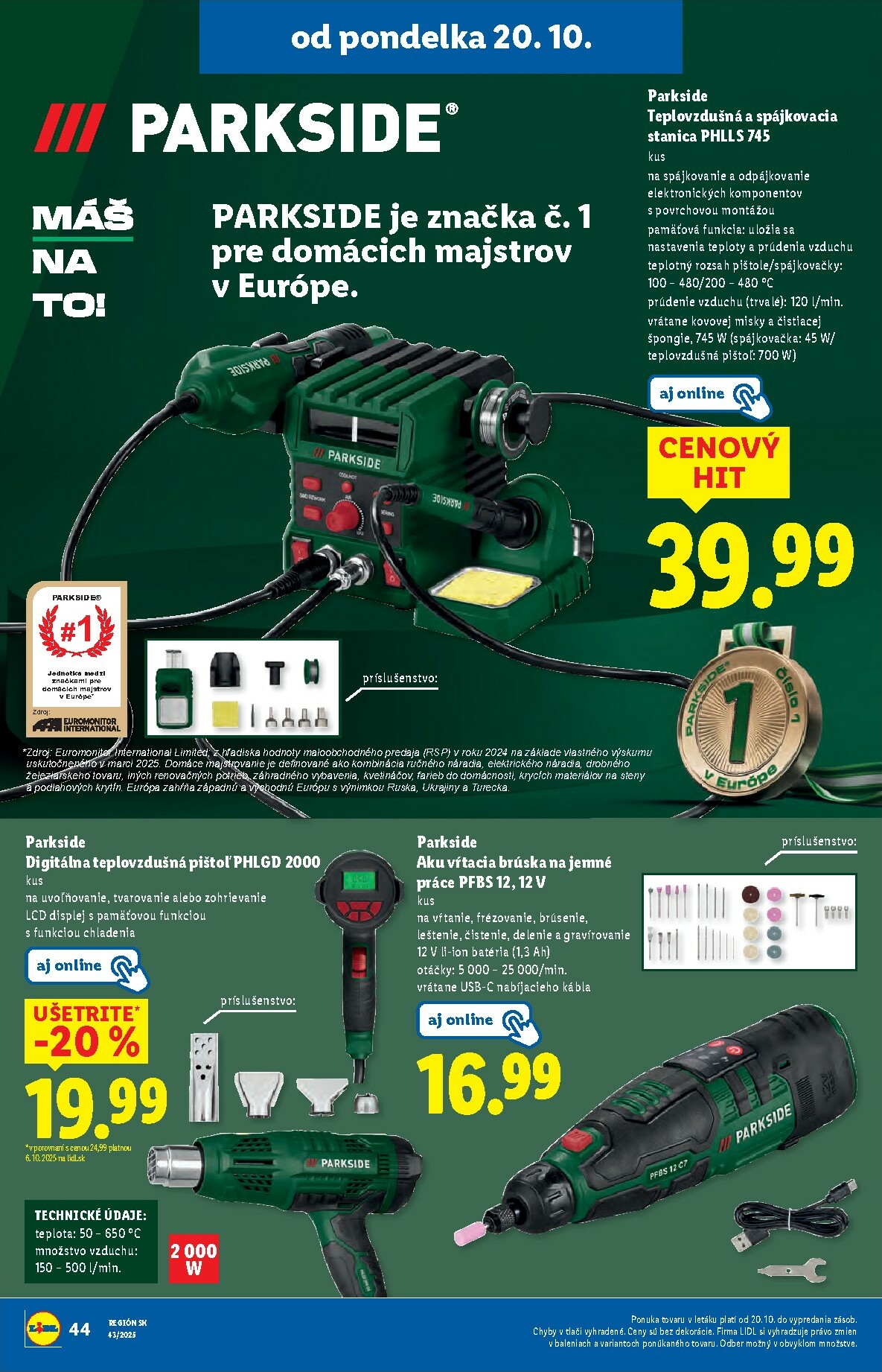 lidl - Leták Lidl platný od 20.10. do 26.10. - page: 60 lidl - Leták Lidl platný od 20.10. do 26.10. - page: 60