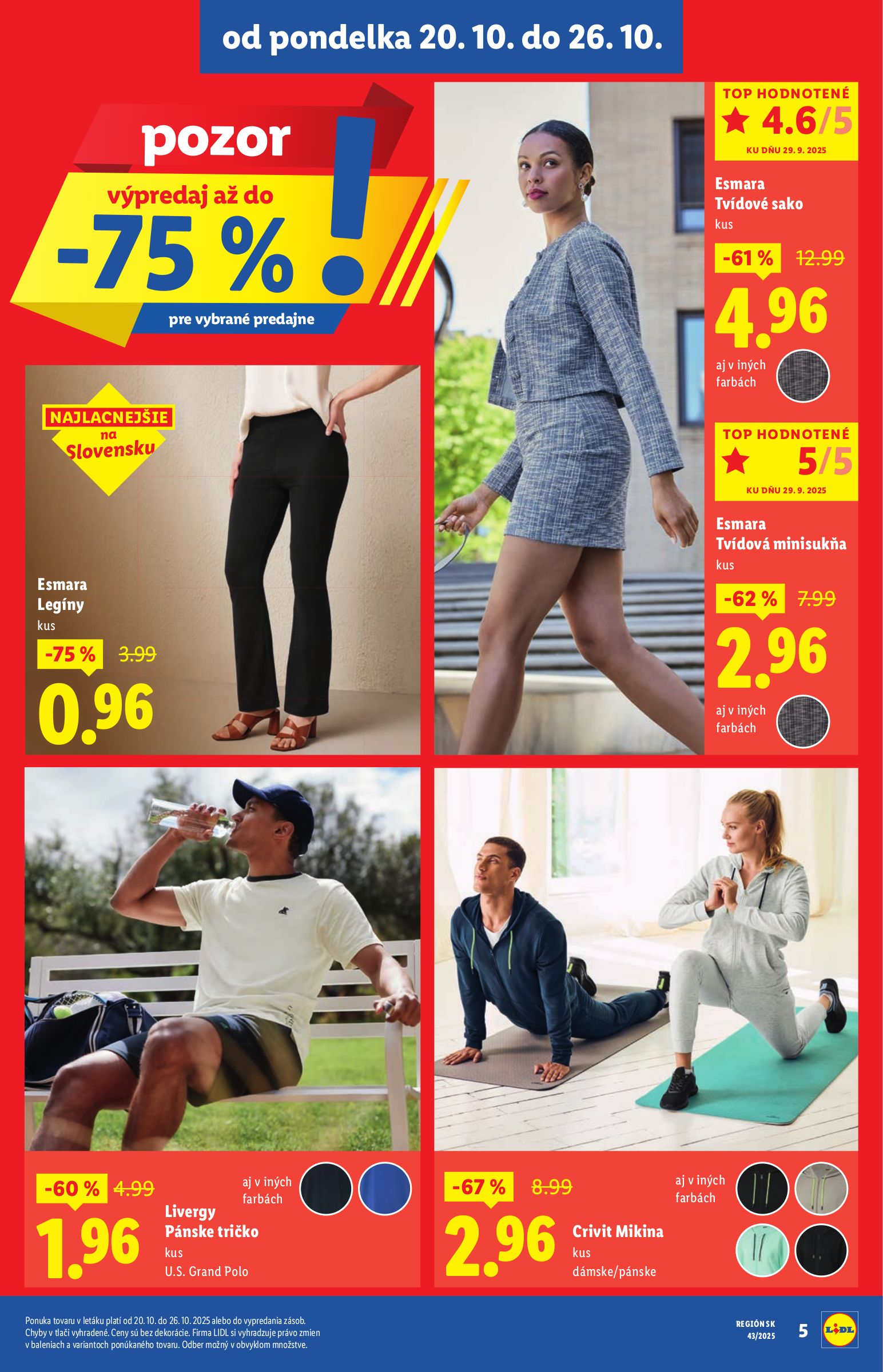 lidl - Leták Lidl - Špeciálne akcie - vybrané predajne platný od 20.10. do 26.10. - page: 5