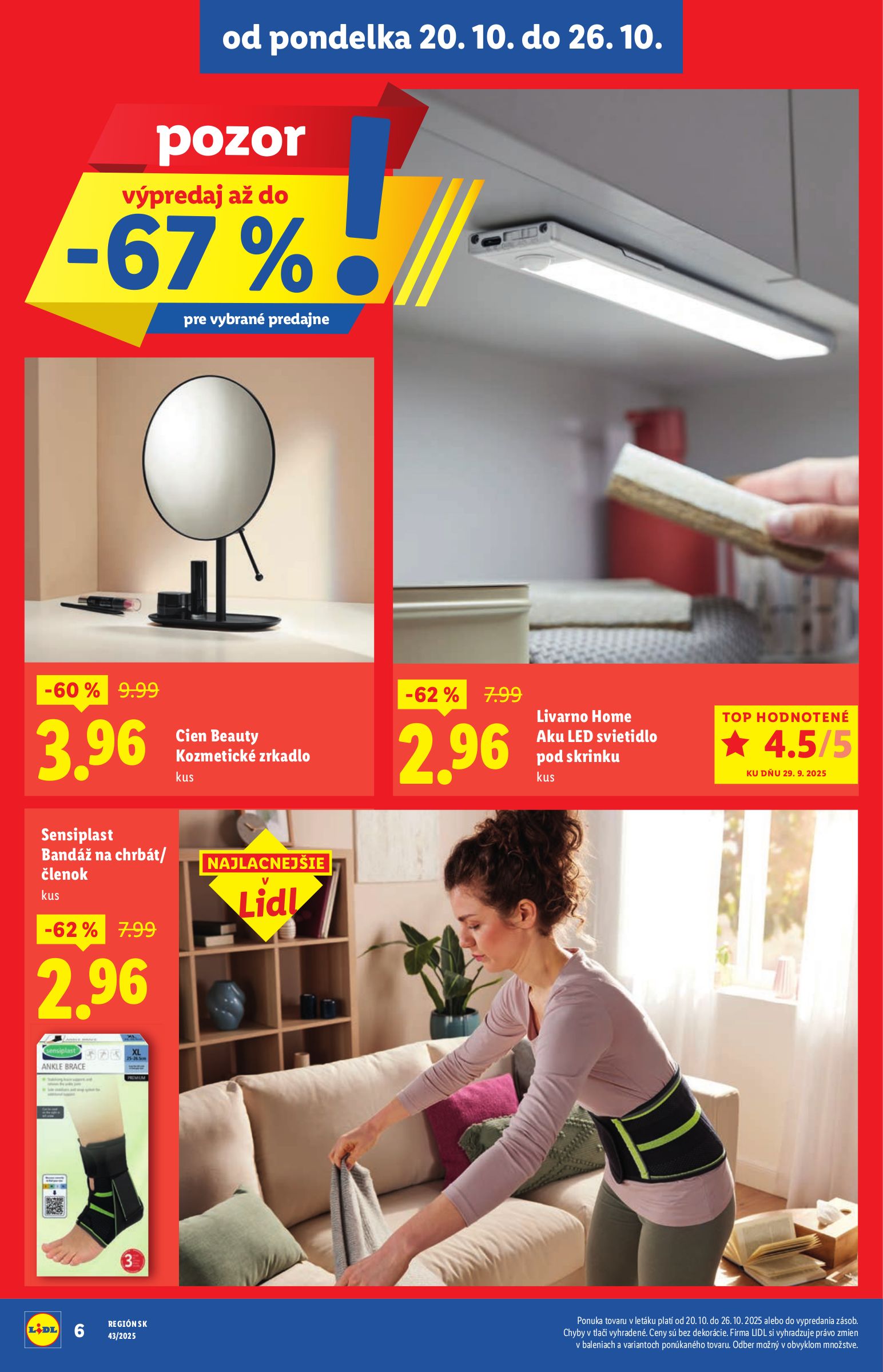 lidl - Leták Lidl - Špeciálne akcie - vybrané predajne platný od 20.10. do 26.10. - page: 6