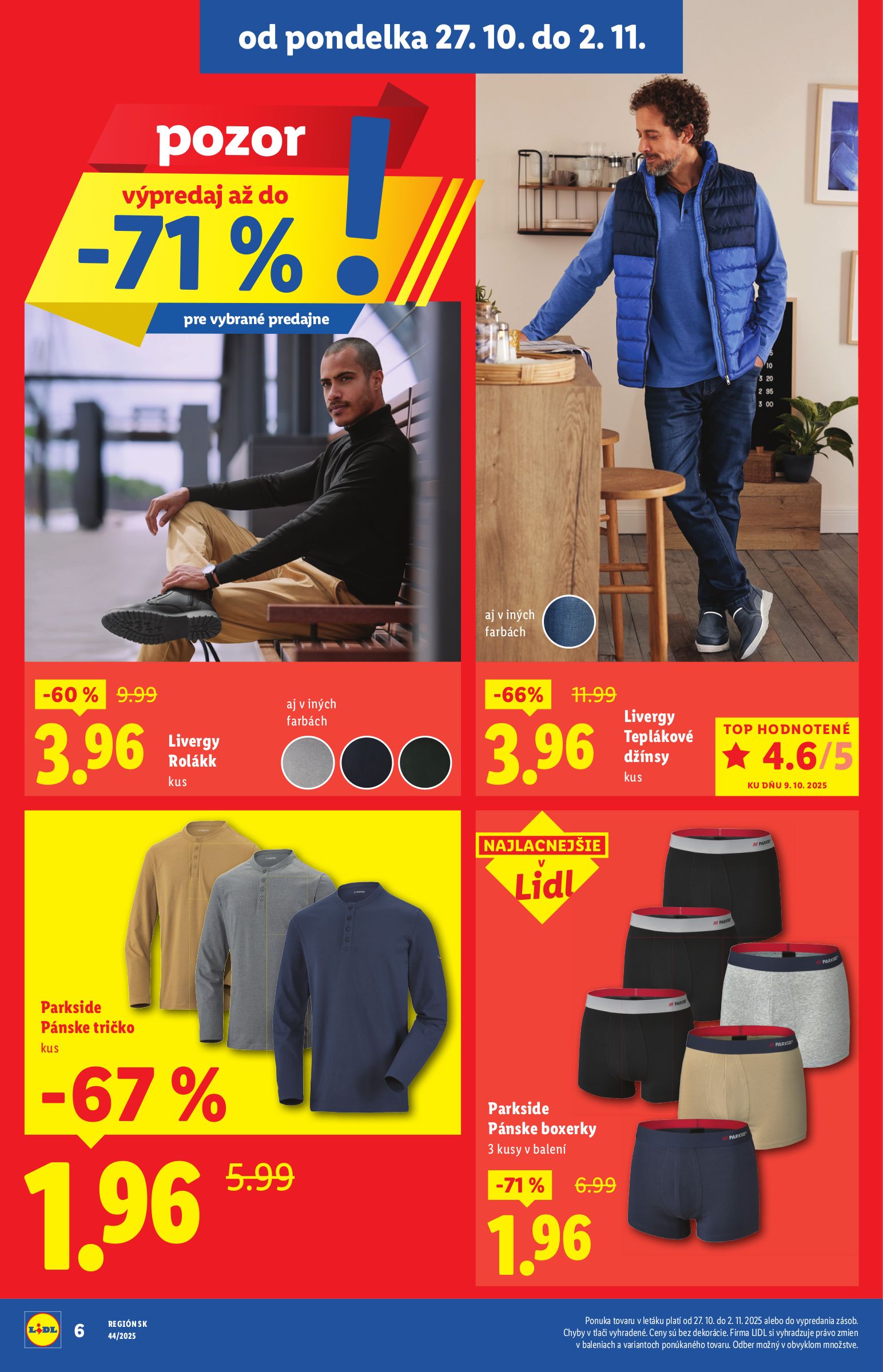 lidl - Leták Lidl - Špeciálne akcie - vybrané predajne platný od 27.10. do 02.11. - page: 6